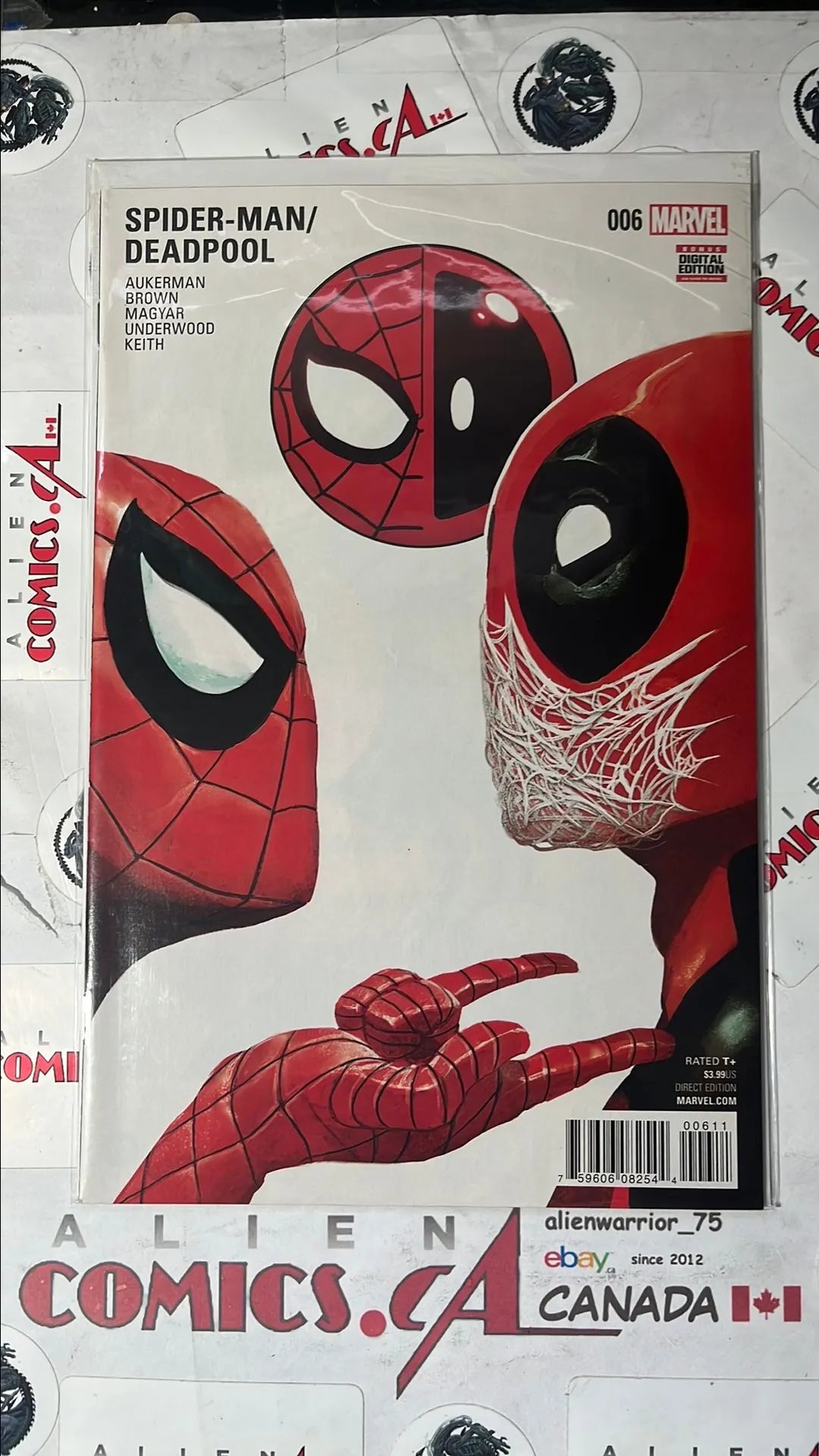 Spider-man vs. Deadpool (#6 Marvel 2016 Spider-man Shuts Up Deadpool NM)
