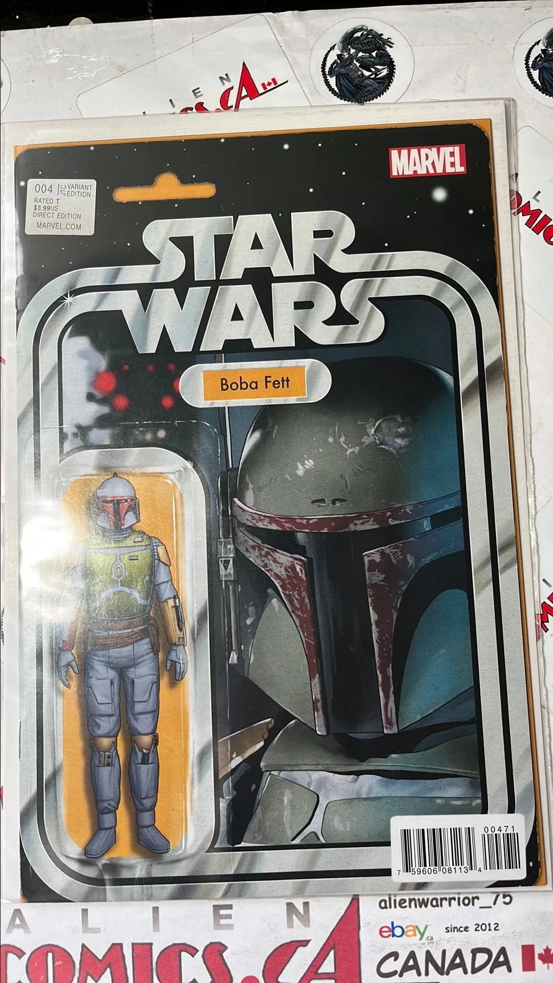 Star Wars (Action Figure Variant #4B Boba Fett HTF NM)