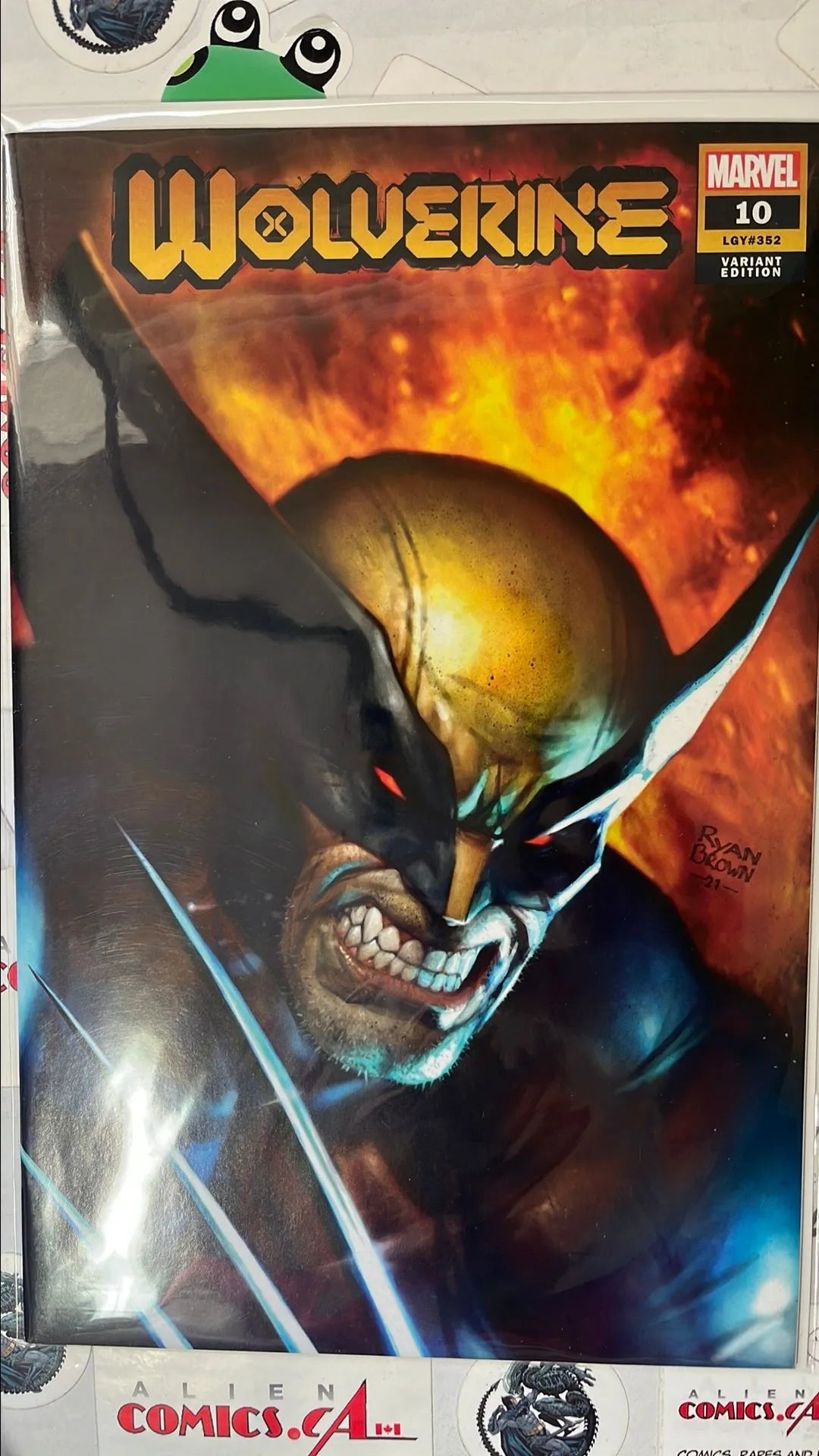 Wolverine (#10 Marvel 2021 LGY352 Ryan Brown 1-per Store Exclusive Variant NM)