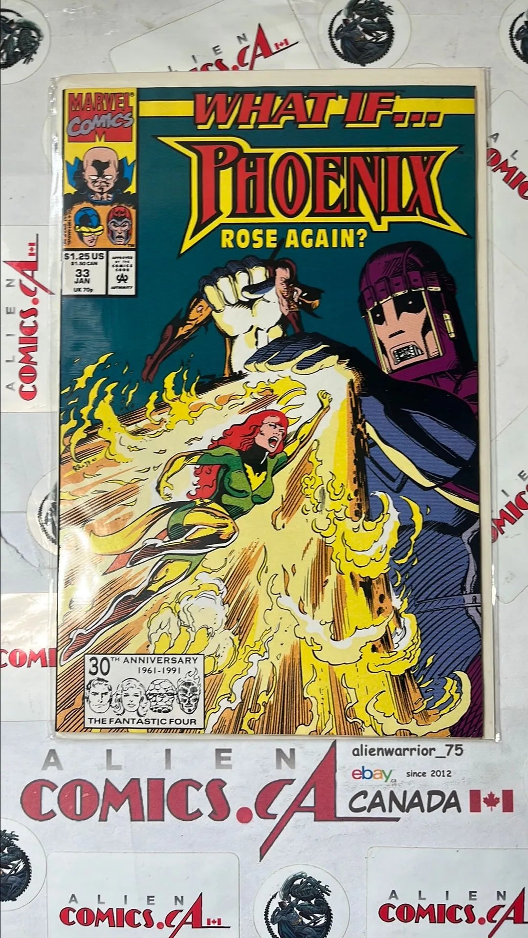 What ...If? (#33 Phoenix Rose Again? Cameo app. Omega Red Uncanny X-men 142 Cover Homage Direct Edition VF+)