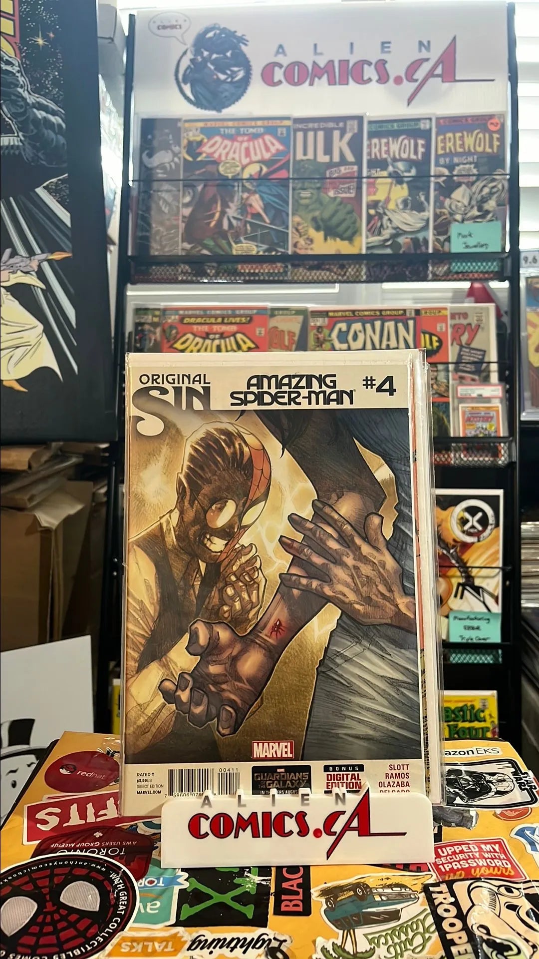 Amazing Spider-man: Original Sin (#4 Marvel 2014 1st app. Silk/Cindy Moon HTF NM)