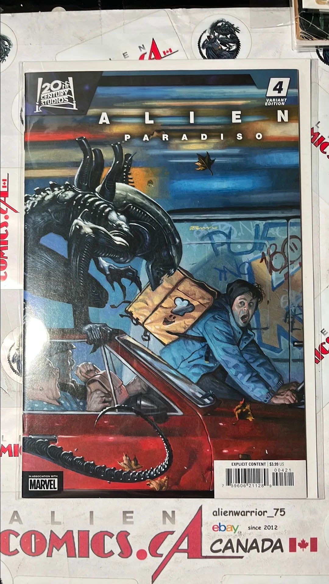 ALIEN: Paradiso (#4F Marvel 2025 Fabrizio De Tommaso Variant NM)