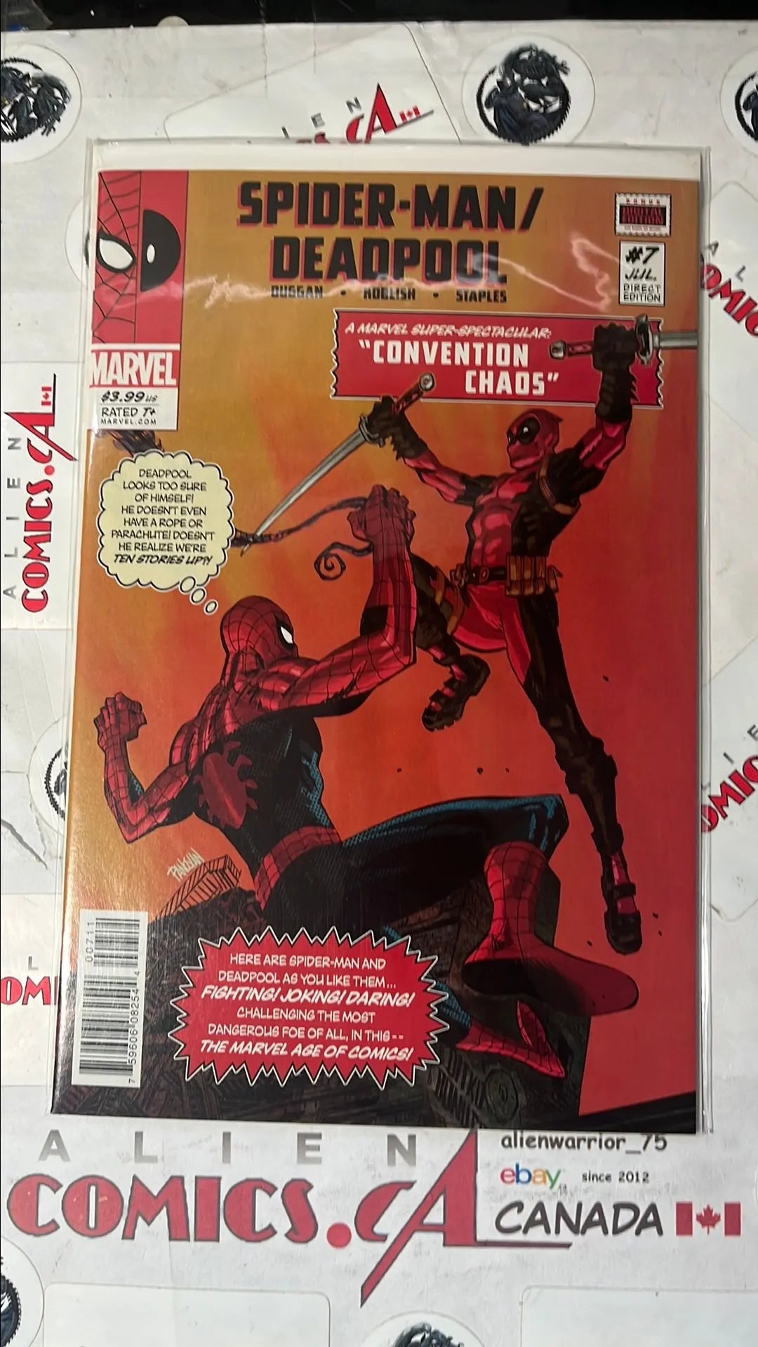 Spider-man vs. Deadpool (#7 Marvel 2016 Convention Chaos NM)