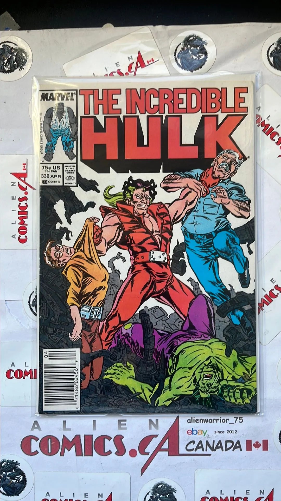 Incredible Hulk (#330 Newsstand Edition 1st Todd McFarlane Cover Art VF+)