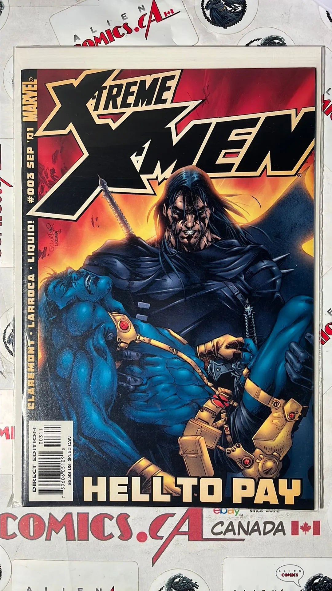 X-Treme X-men (#3 Marvel 2001 Direct Edition Hell To Pay NM)