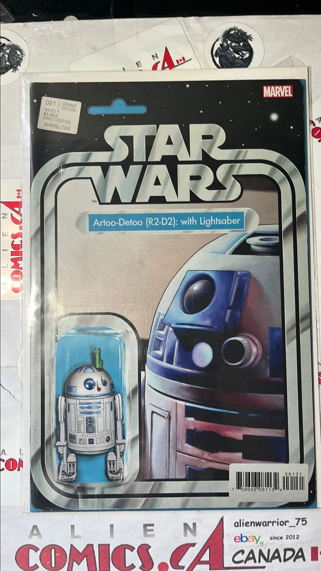 Star Wars (Action Figure Variant #61 R2-D2 with Lightsaber NM)
