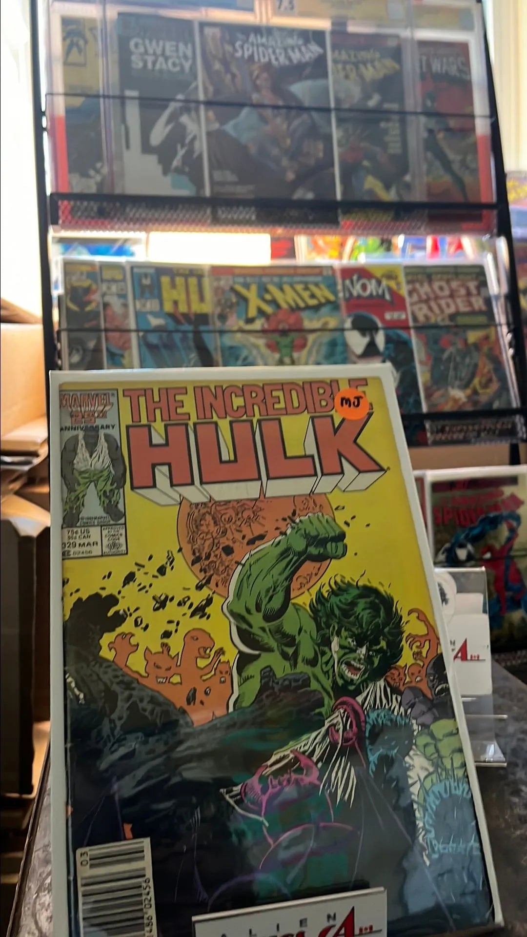 Incredible Hulk (#329 Newsstand Edition Mark Jewelers Insert VG)