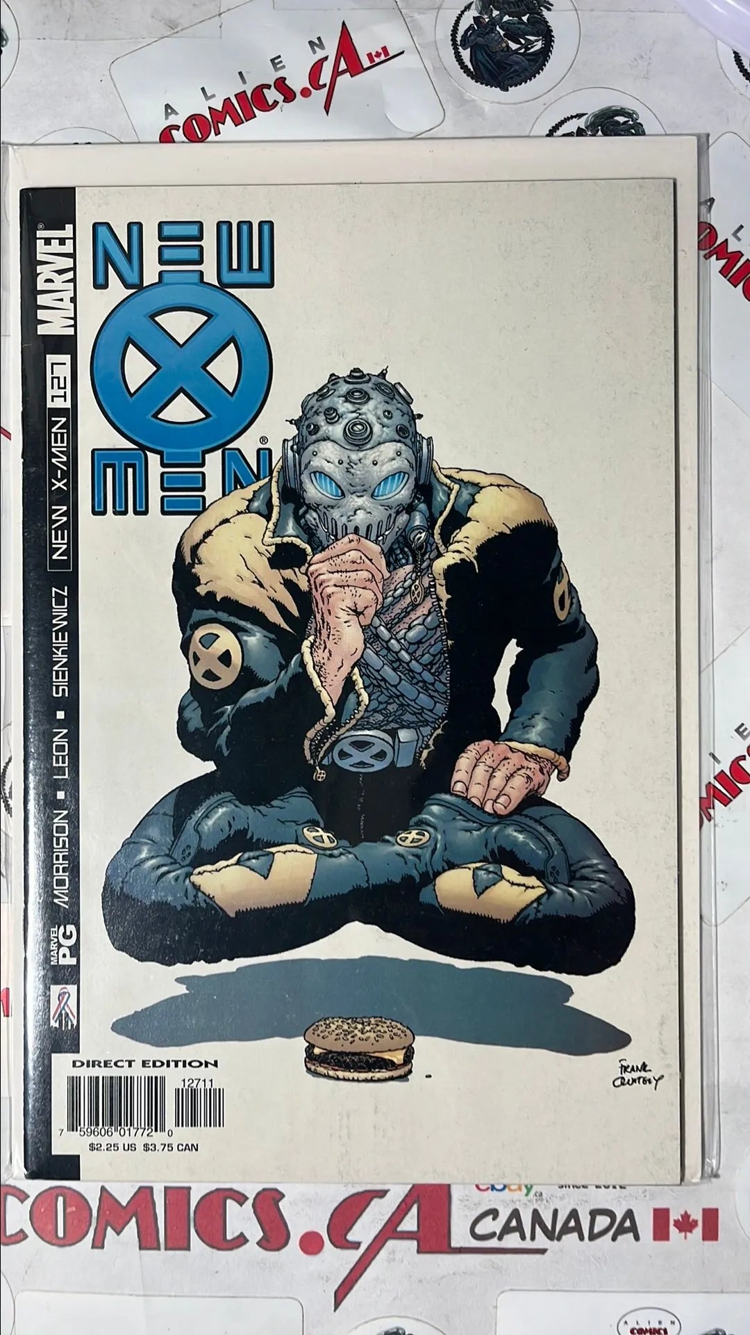 New X-men (#127 Marvel 2002 Direct Edition Thinking about Hamburger NM)