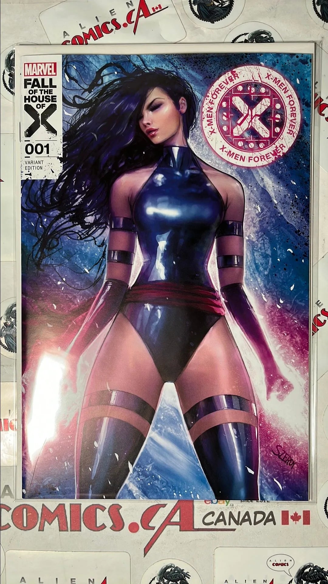 X-men Forever (#1 Nathan Szerdy Psylocke Variant 616 Trade Dress Limited to 3000 copies NM)