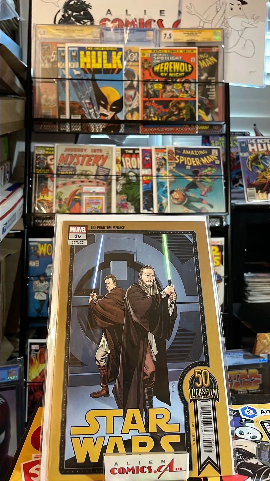 The Phantom Menace (Star Wars #16 50th Lucasfilm Anniversary Variant NM)