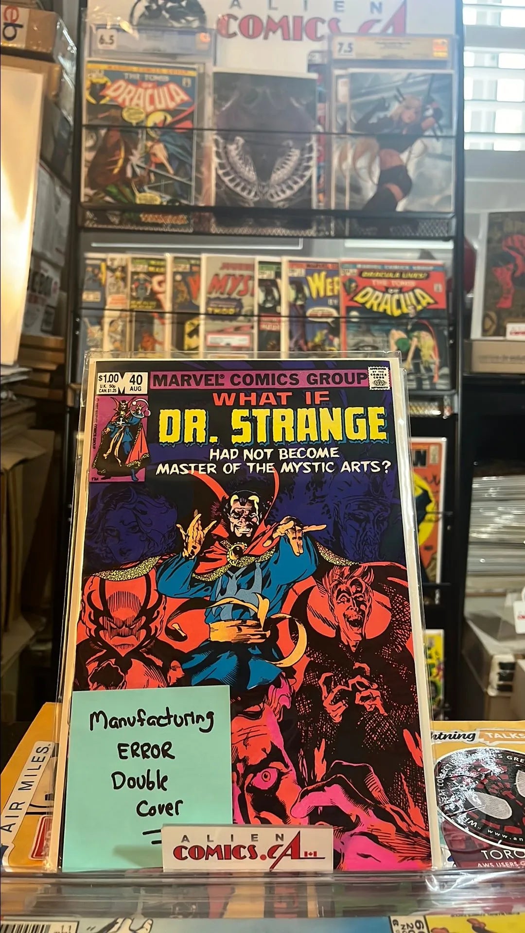 What ...If? (#40 Dr. Strange Had Not Become Master of the Mystic Arts? Direct Edition Manufacturing ERROR Double Cover VF)