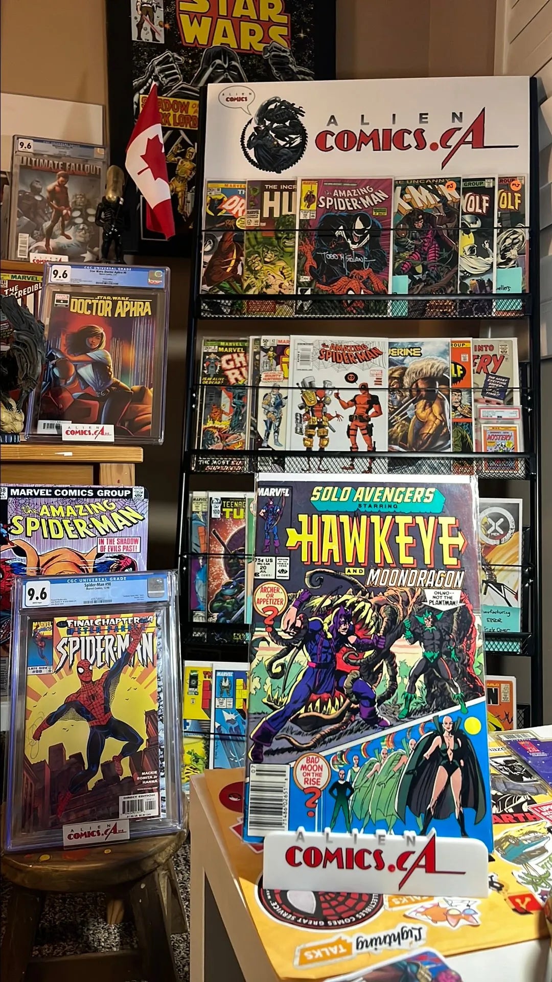 Hawkeye & Moondragon (#20 Newsstand Edition Mark Jewelers Insert VG)