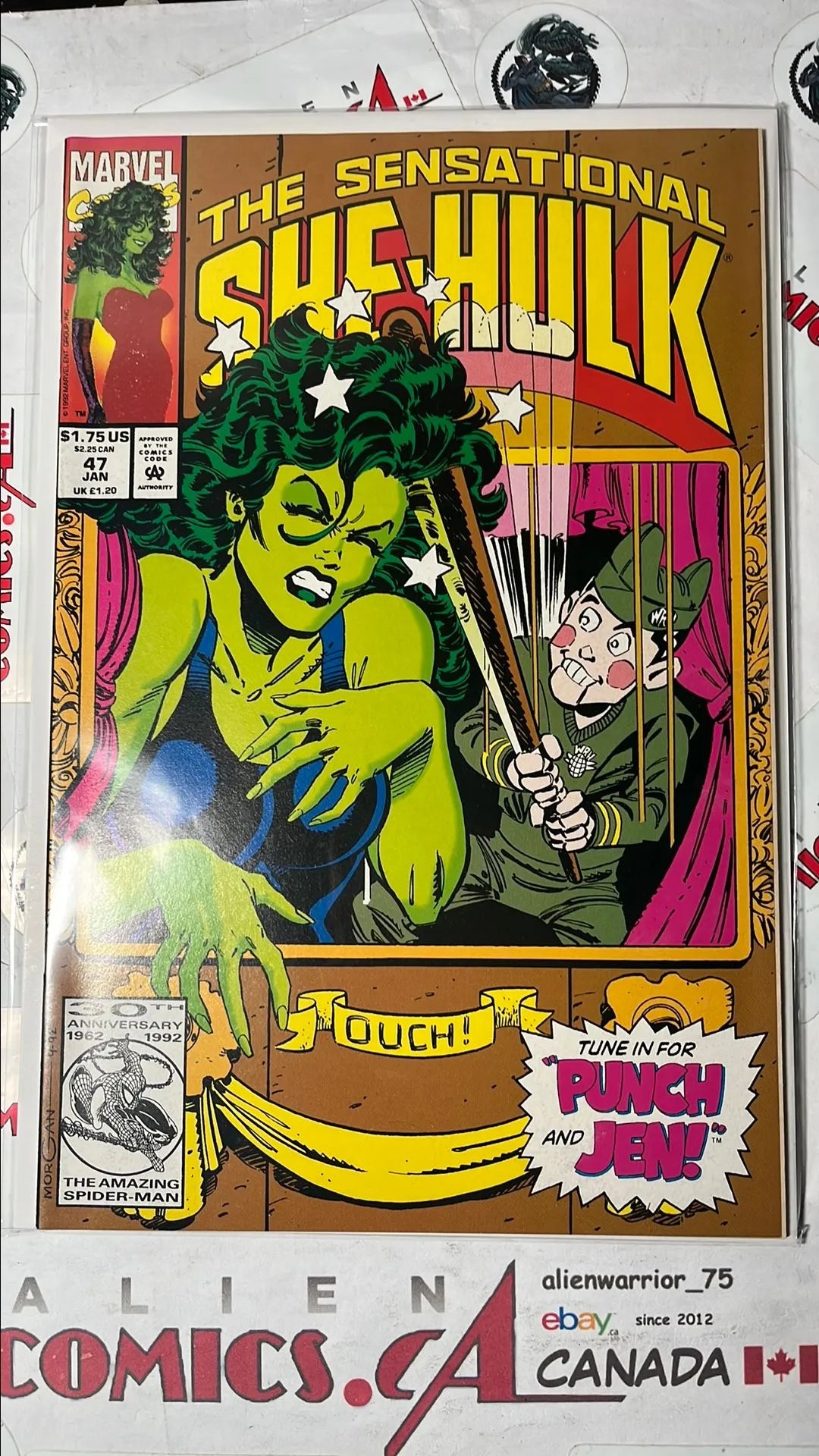 Sensational She-Hulk (#47 Marvel 1993 John Byrne Tune In For Punch and Jen! VF+)