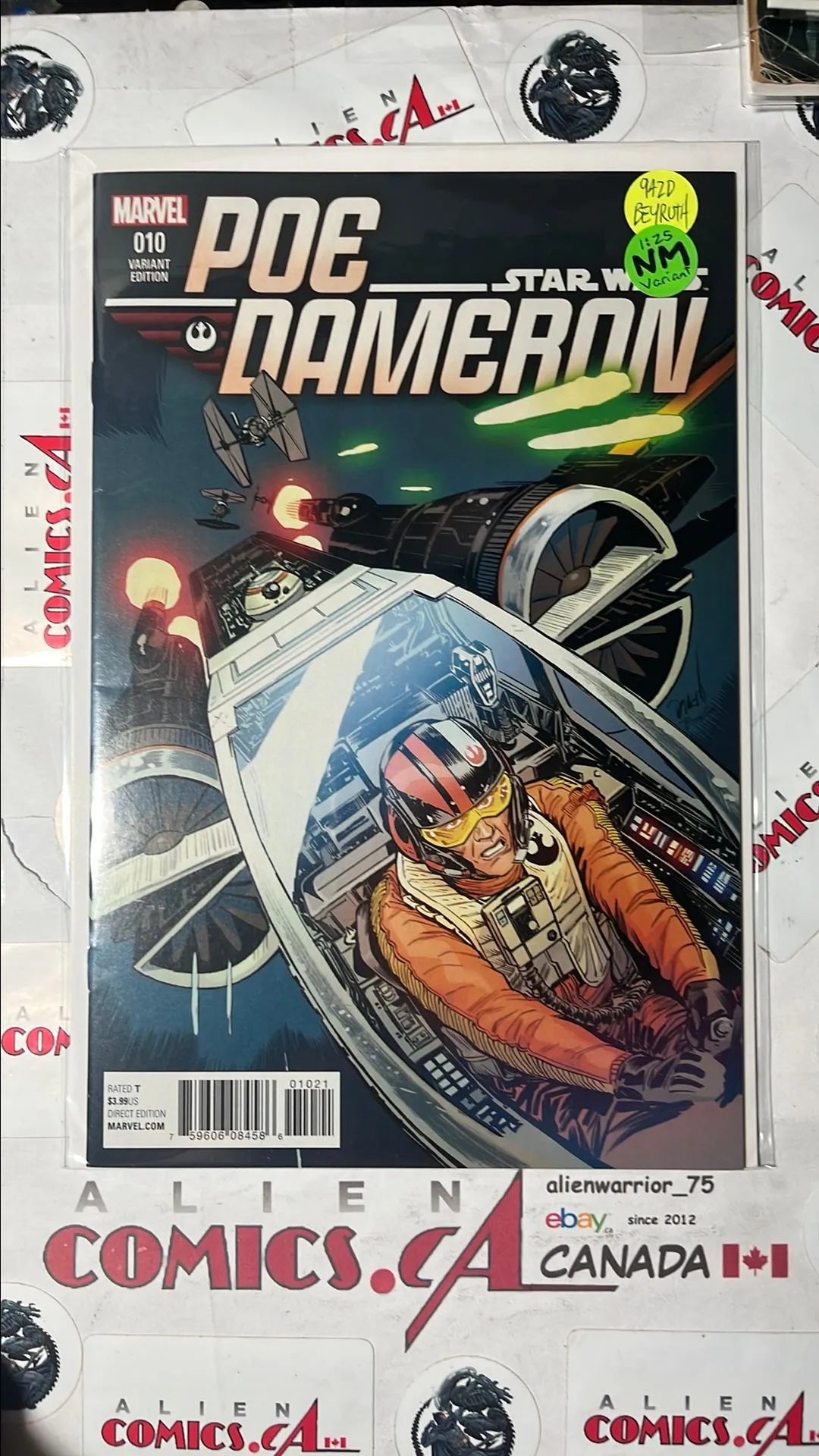 Poe Dameron (#10B Danilo Beyruth 1:25 Variant NM)