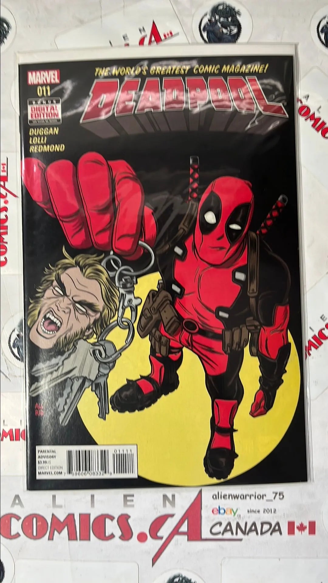 Deadpool (#11 Marvel 2016 Deadpool vs. Sabretooth Part 4 Keychain Sabretooth NM)