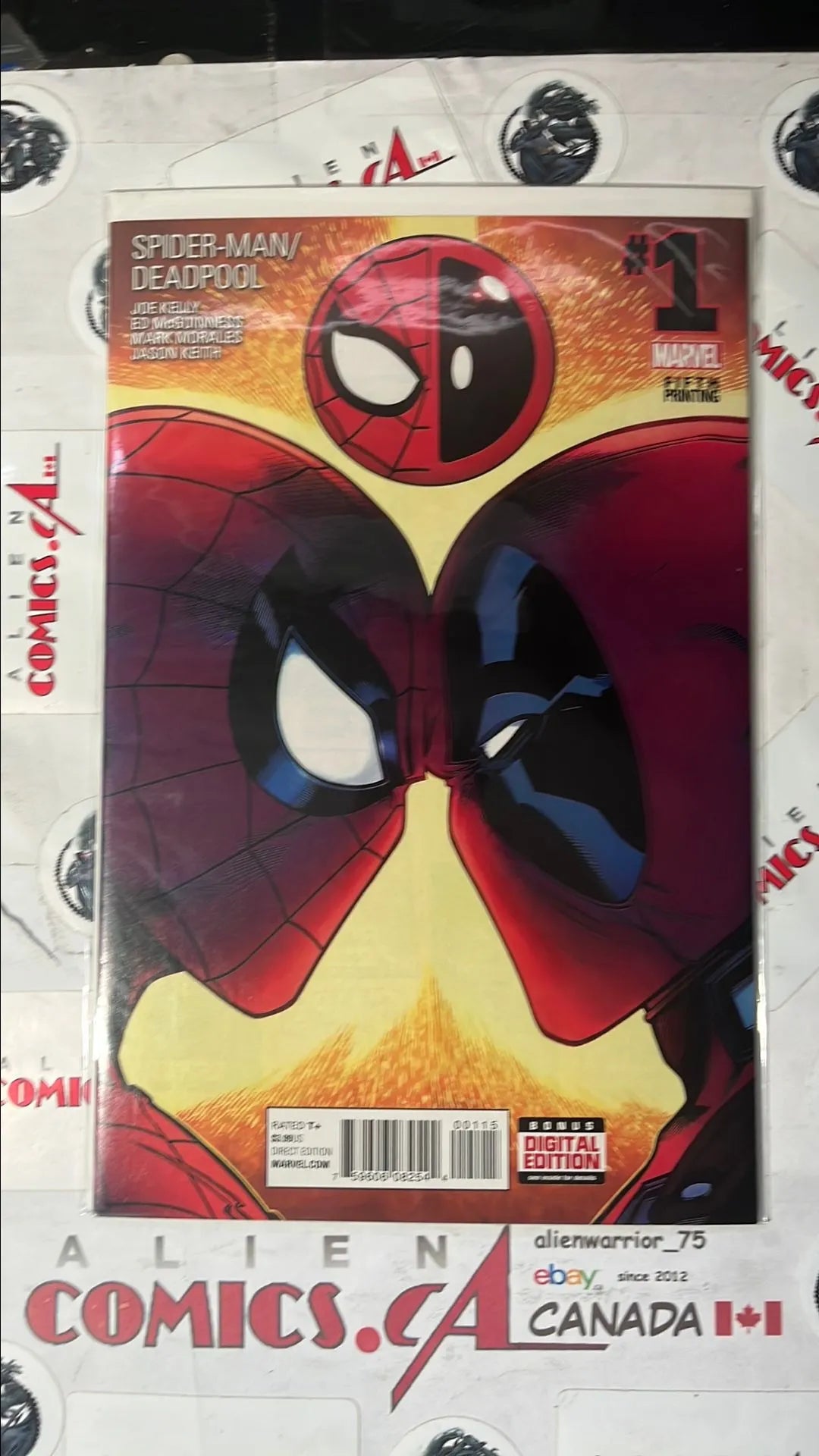 Spider-man vs. Deadpool (#1 Marvel 2015 5th Printing Face-to-Face Cover NM)