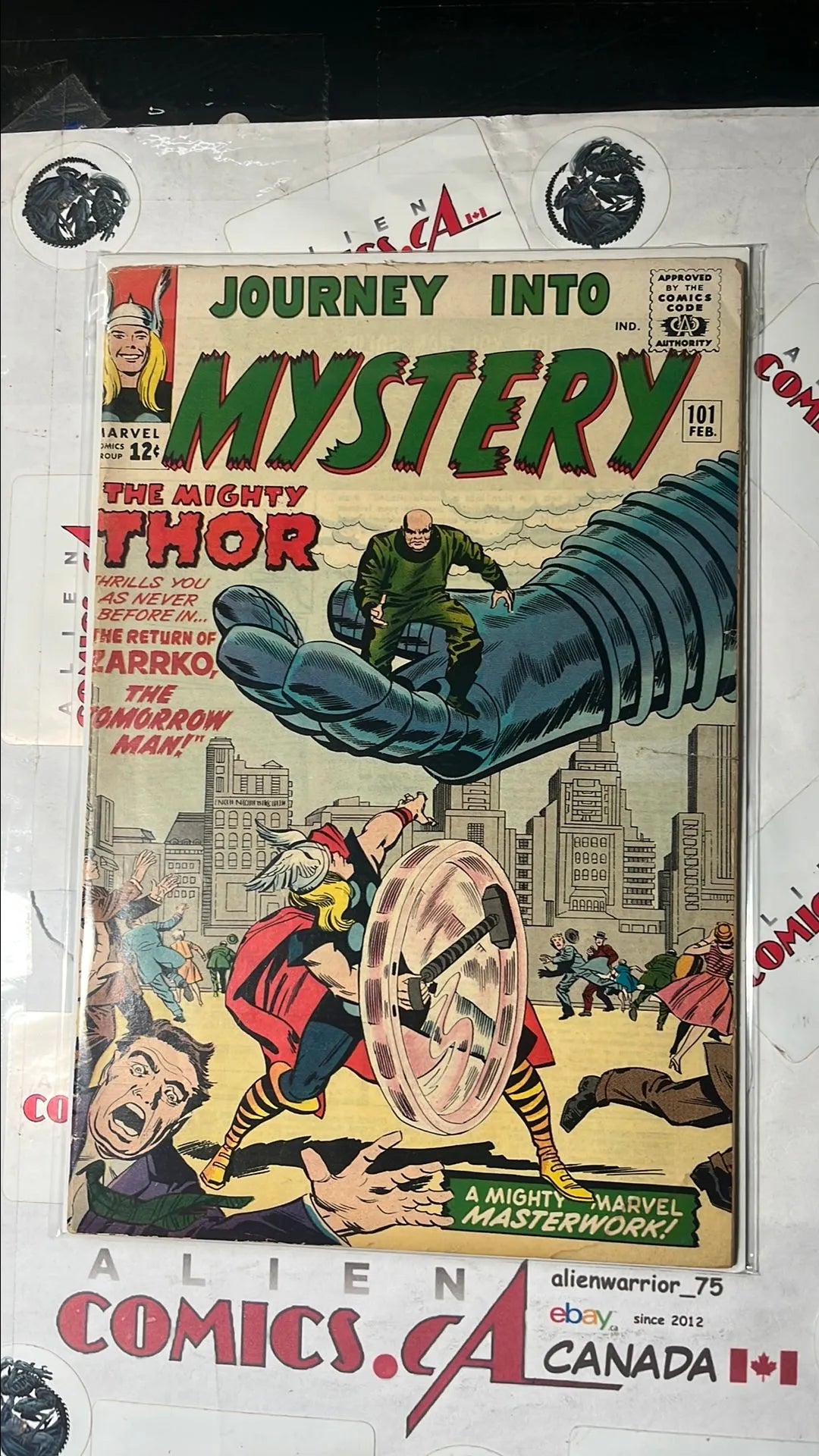 Journey into Mystery (#101 With The Mighty Thor Tomorrow Man Cover app. 1st Crossover app. Avengers VG)