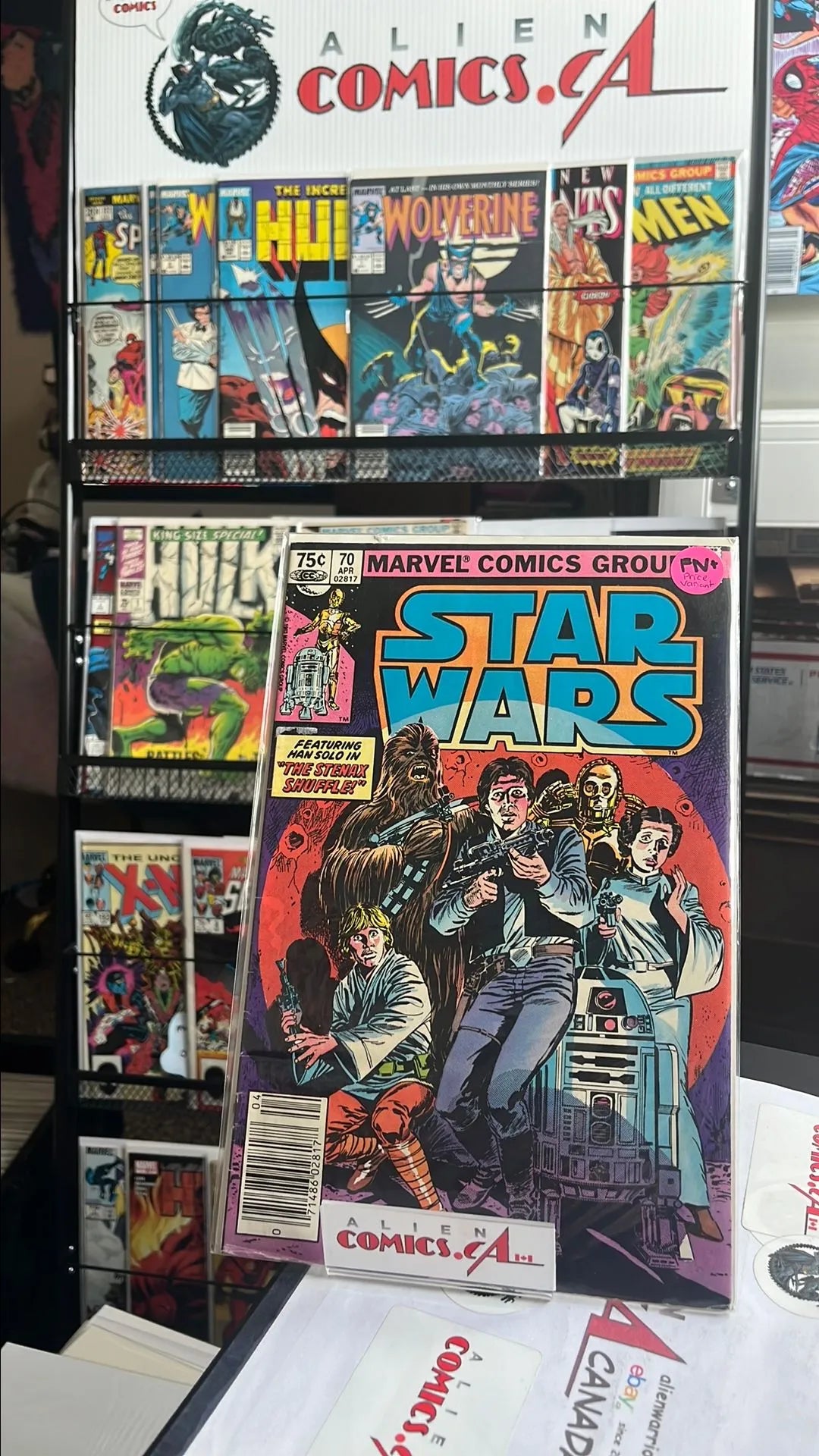 Star Wars (Marvel 1977 75¢ Canadian Price Variant #70 FN+)