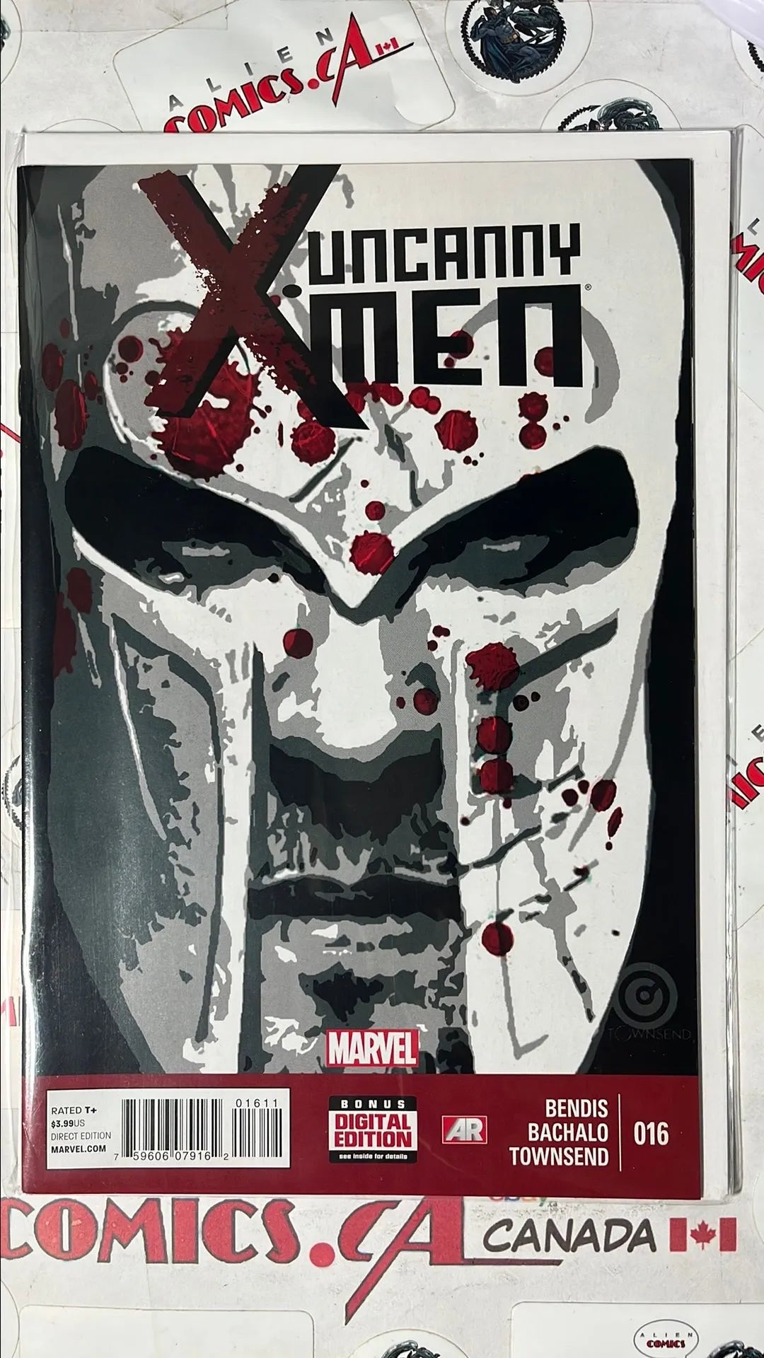 Uncanny X-men (#16 Marvel 2014 Magneto Face Close-Up White Helmet NM)