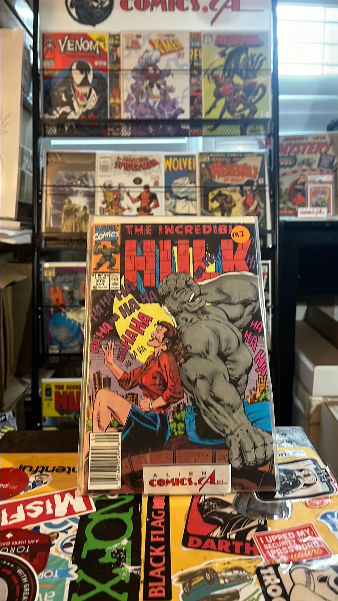 Incredible Hulk (#373 Newsstand Edition Mark Jewelers Insert VF)