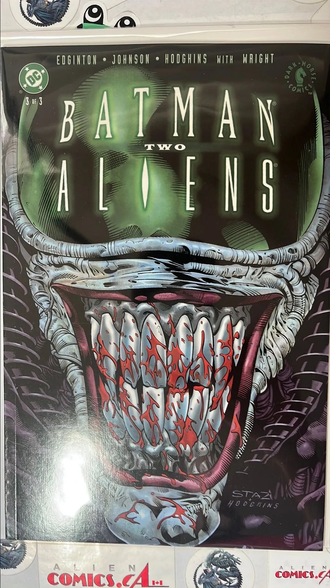 Batman vs. ALIENS II (#3 Dark Horse/DC Crossover 2003 Alien Joker Cover Squarebound HTF NM)