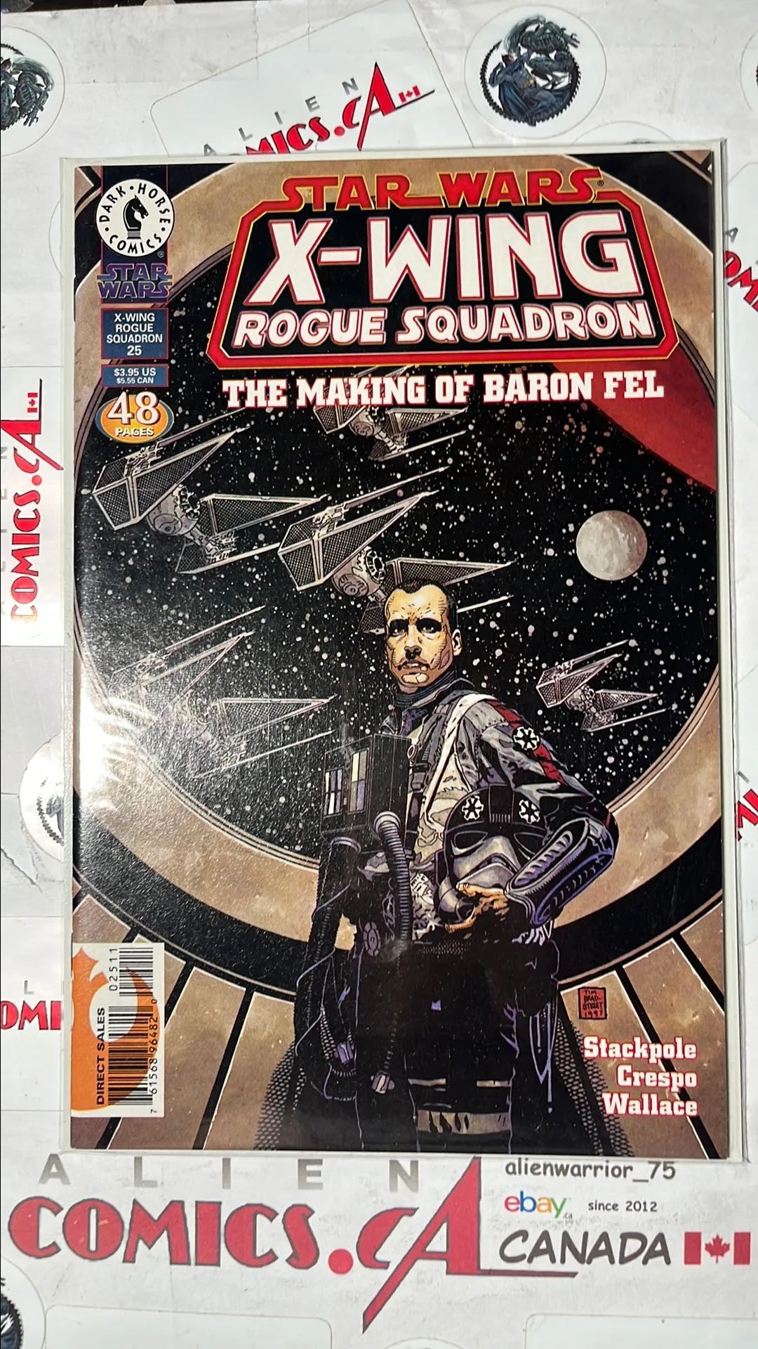 X-Wing Rogue Squadron (#25 The Making of Baron Fel Origin of Baron Soontir Fel, Thrawn app. NM)