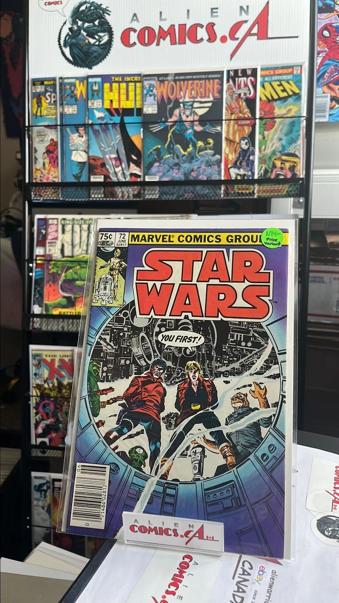 Star Wars (Marvel 1977 75¢ Canadian Price Variant #72 NM-)