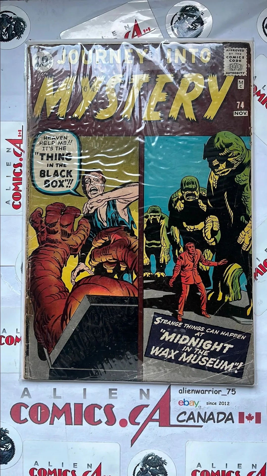 Journey into Mystery (#74 10¢ Cover Price It's The Thing In The Black Box! & Strange Things Can Happ)