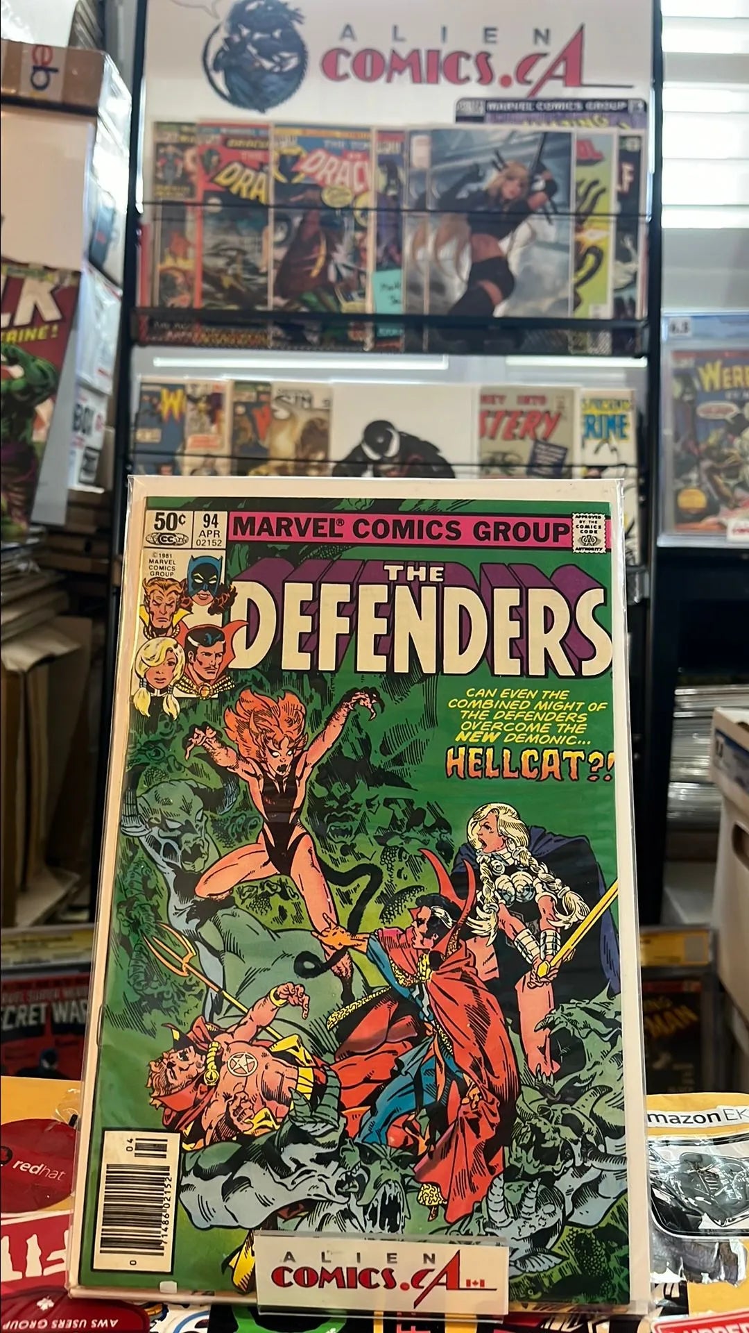 Defenders (#94 1st app. Gargoyle & Hellcat transforms into a Demon Newsstand Edition VF)