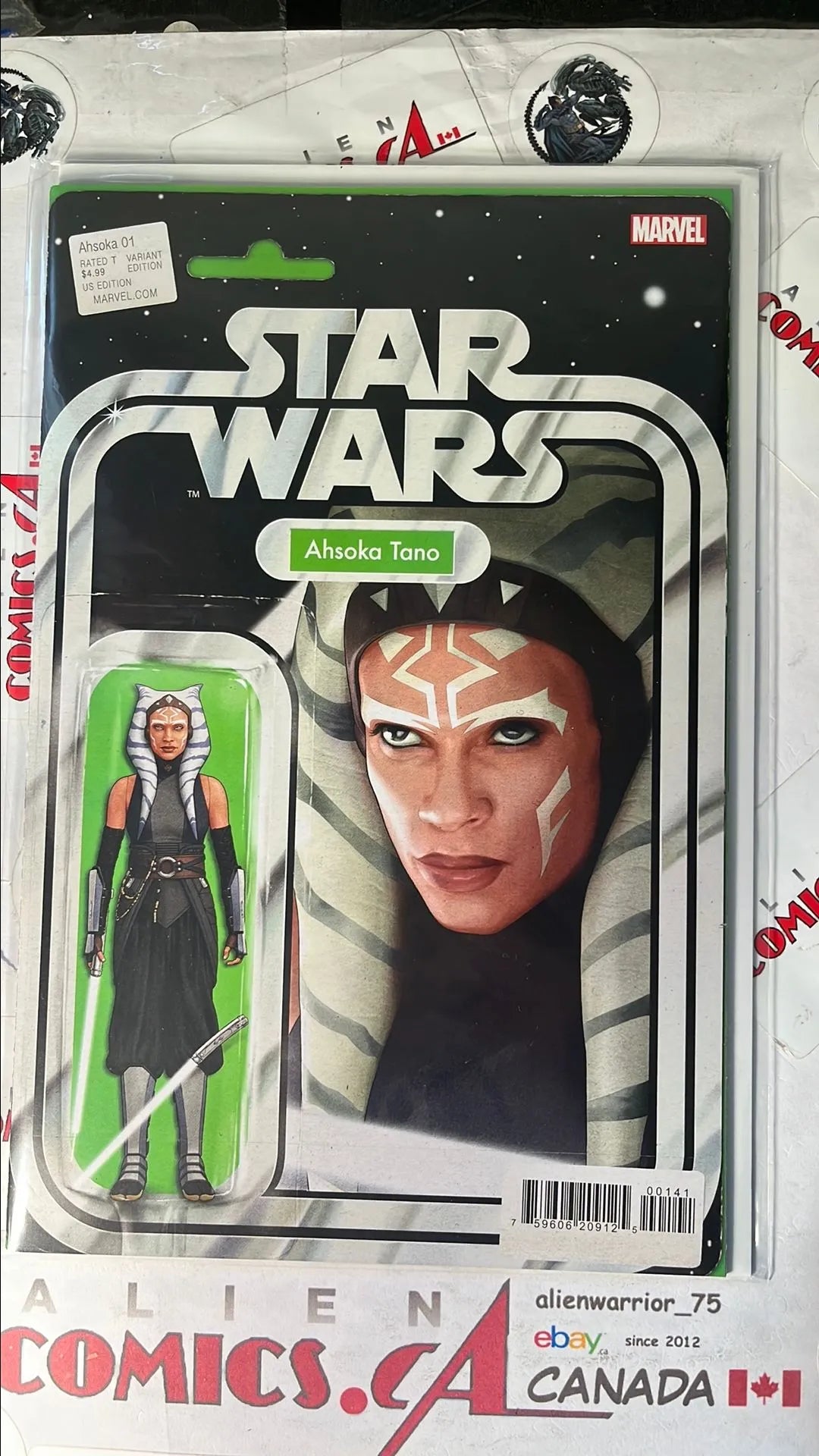 Ahsoka (#1 Action Figure Variant Ahsoka Tano NM)