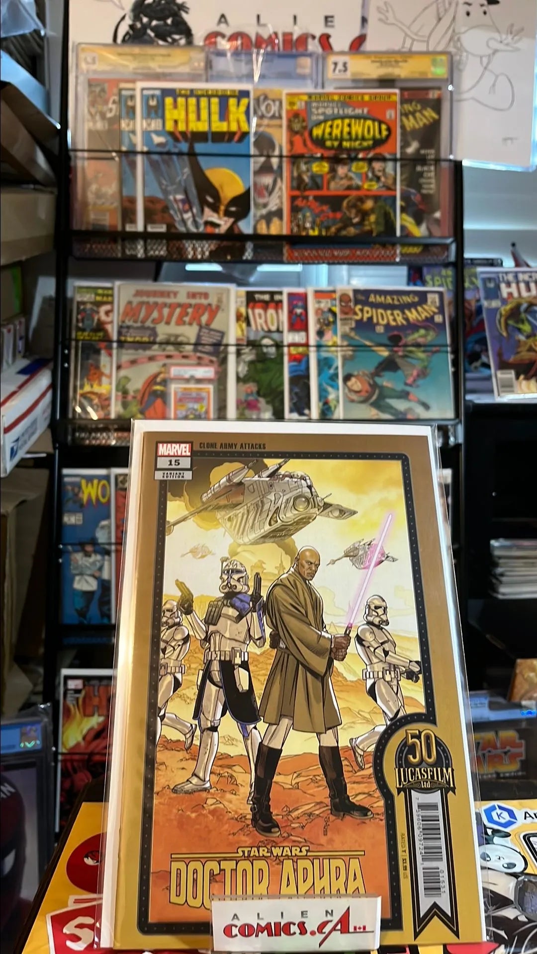 Clone Army Attacks (Doctor Aphra #15 50th Lucasfilm Anniversary Variant NM)