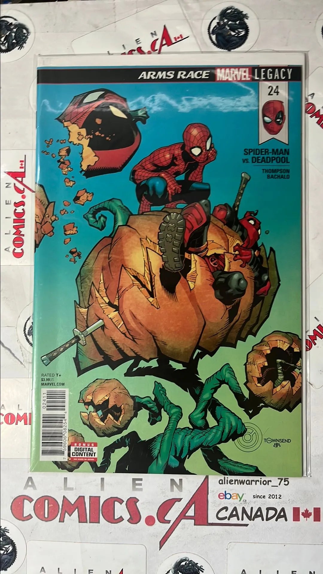 Spider-man vs. Deadpool (#24 Marvel 2017 Killer Pumpkin Flowers Arms Race Part 2 NM)(Spider-man vs. Deadpool (#24 Marvel 2017 Killer Pumpkin Flowers Arms Race Part 2 NM))