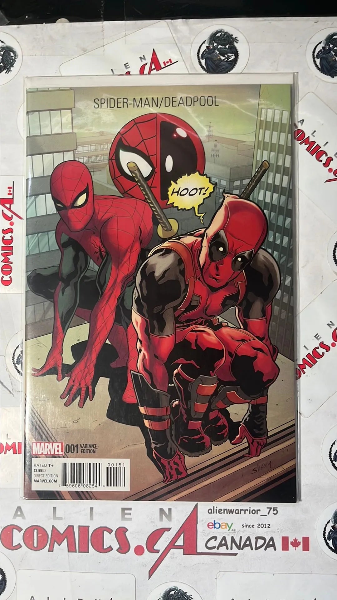 Spider-man vs. Deadpool (#1H Marvel 2016 Hoot! Variant NM)