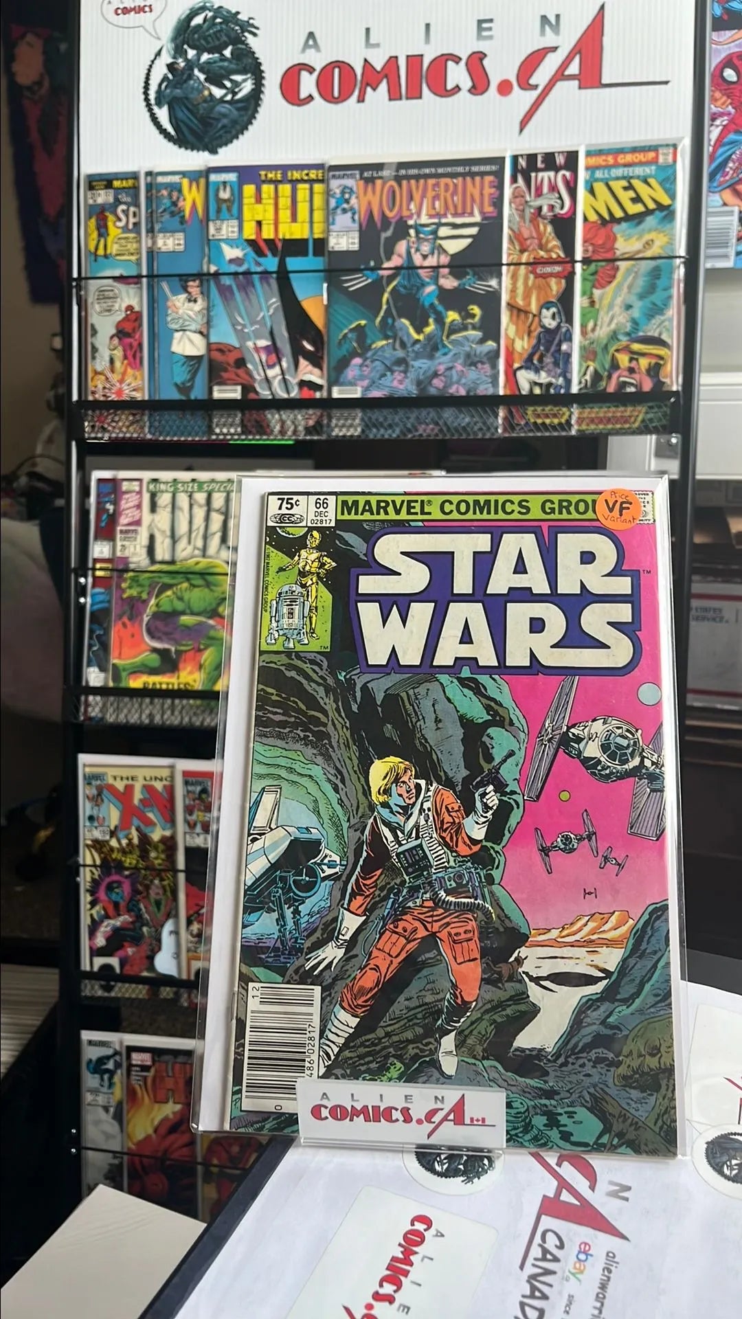 Star Wars (Marvel 1977 75¢ Canadian Price Variant #66 VF)