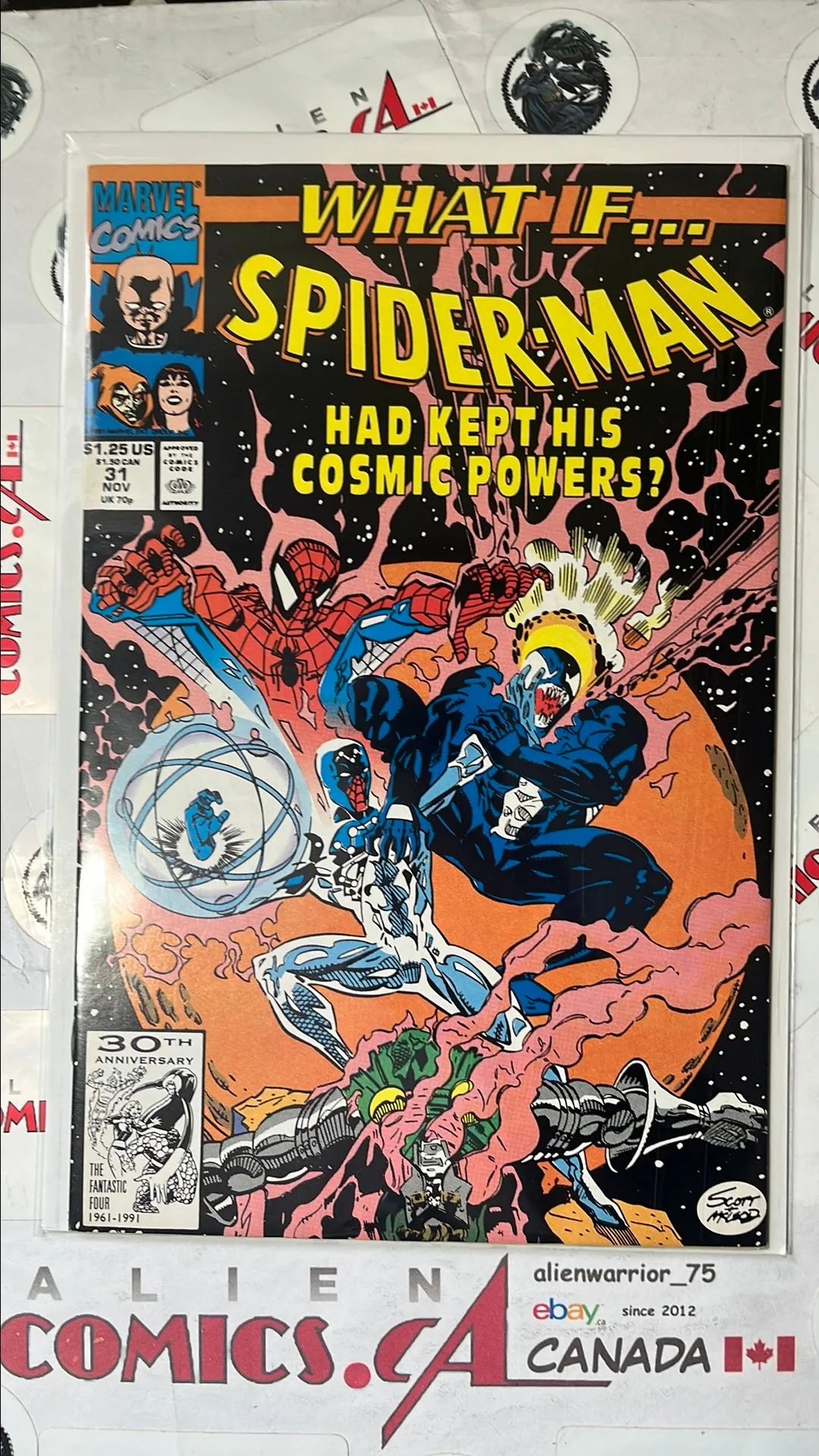 What ...If? (#31 Spider-man Had Kept HIs Cosmic Powers? Direct Edition 1st app. Cosmic Spider-man VF+)