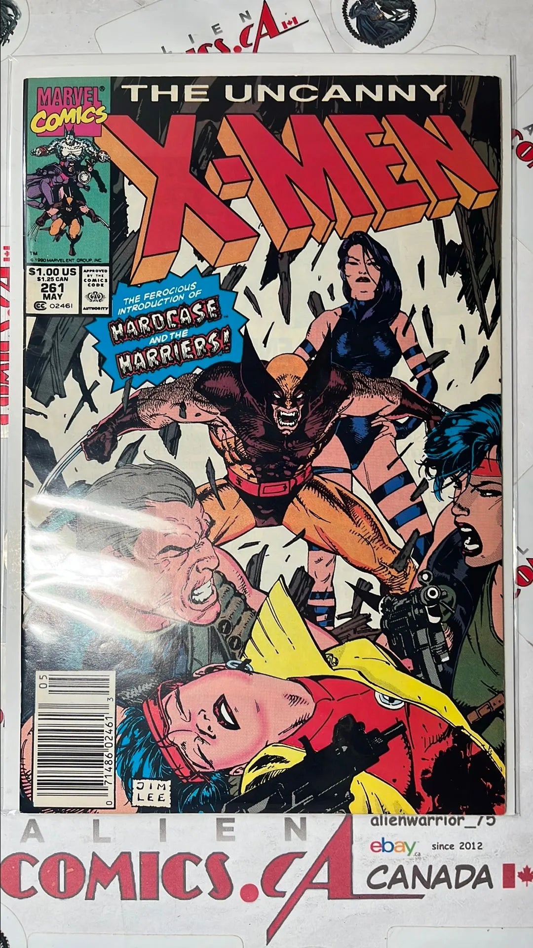 Uncanny X-men (#261 Newsstand Edition 1st app. Hardcase and the Harriers VF)