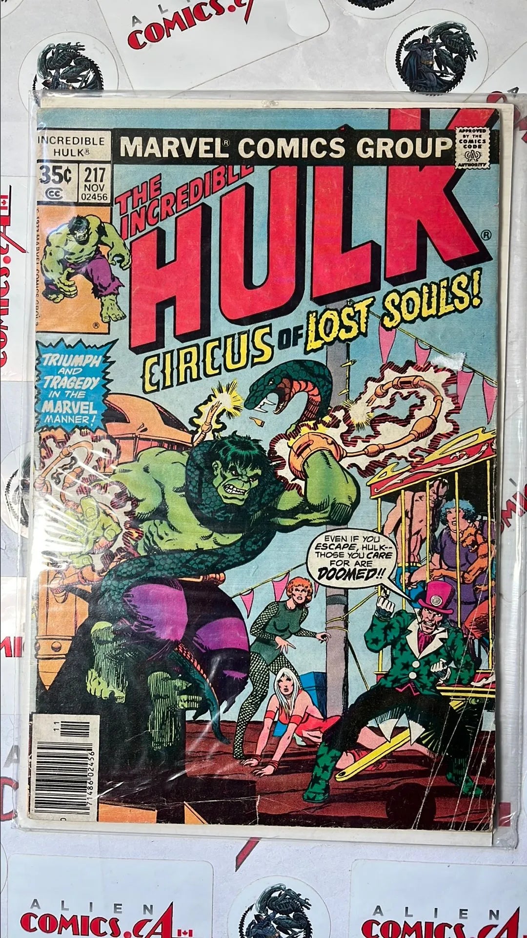 Incredible Hulk (#217 Circus of Lost Souls VG)