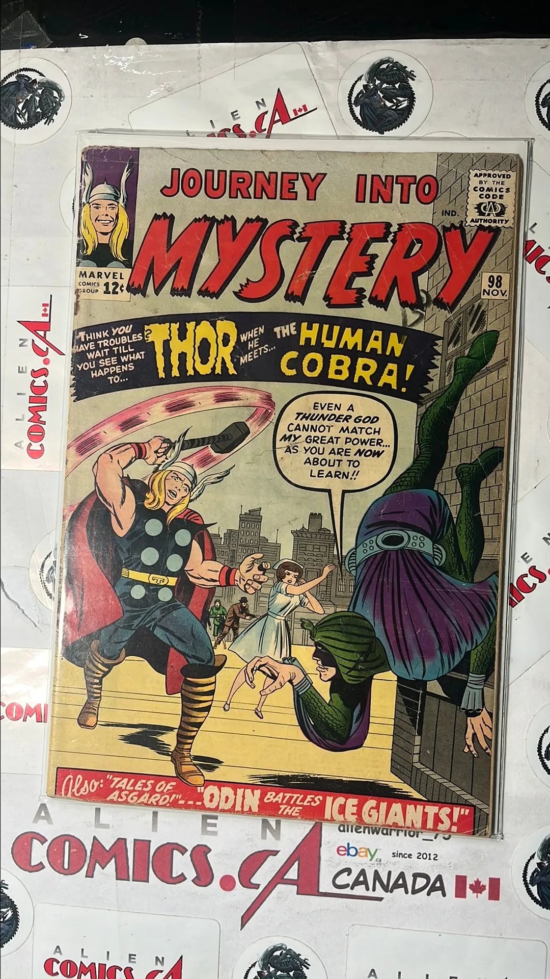 Journey into Mystery (#98 With The Mighty Thor 1st app. Human Cobra VG)