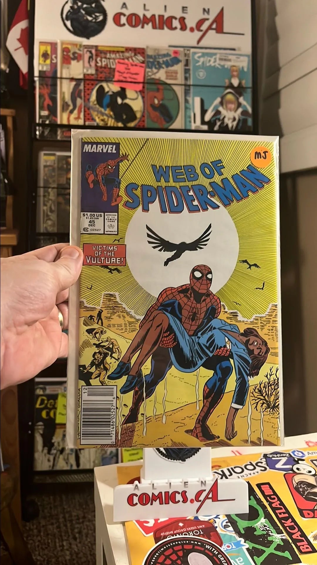 Web of Spider-man (#45 Newsstand Edition Mark Jewelers Insert FN/VF)