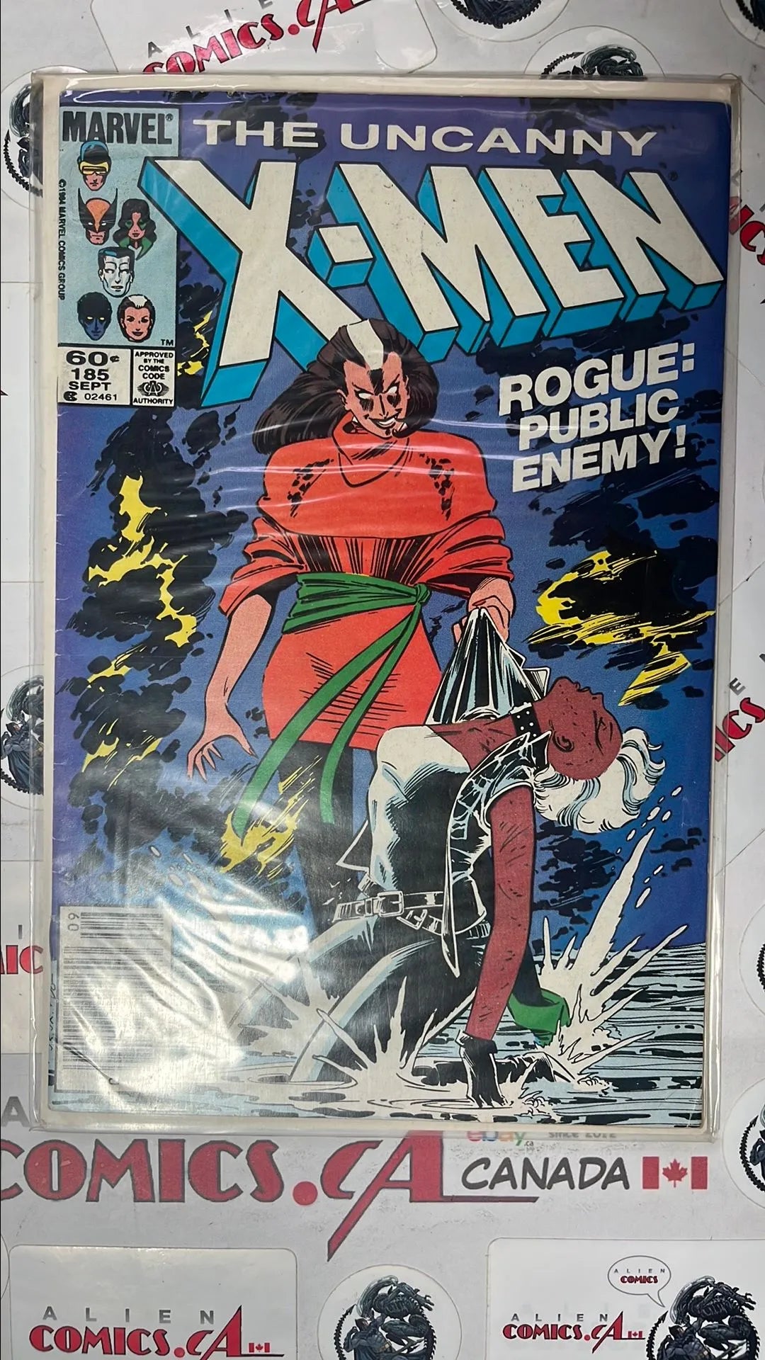 Uncanny X-men (#185 Newsstand Edition Storm stripped of her powers until X-men 228 VG)
