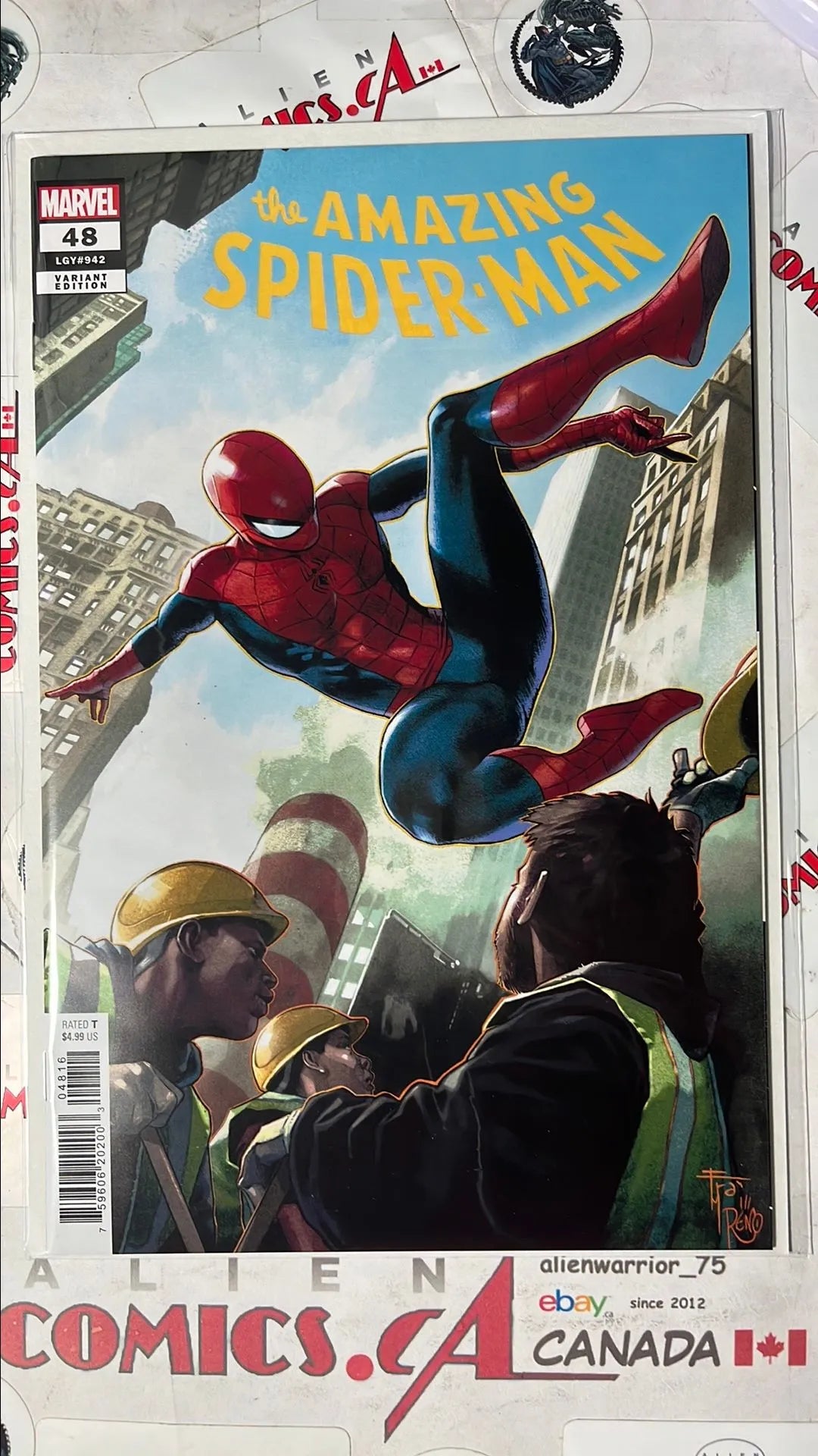 Amazing Spider-man (#48 LGY942 Marvel 2024 Francesco Mobili 1:25 Variant NM)