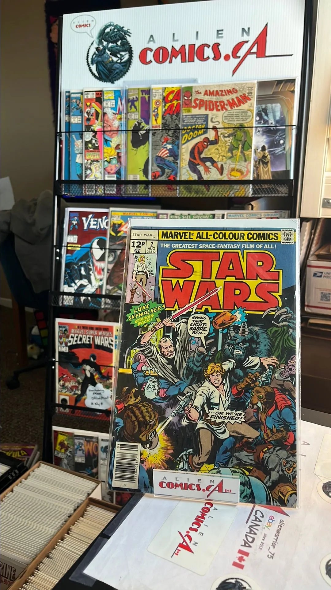 Star Wars (Marvel 1977 12p UK Price Variant #2 VG+)