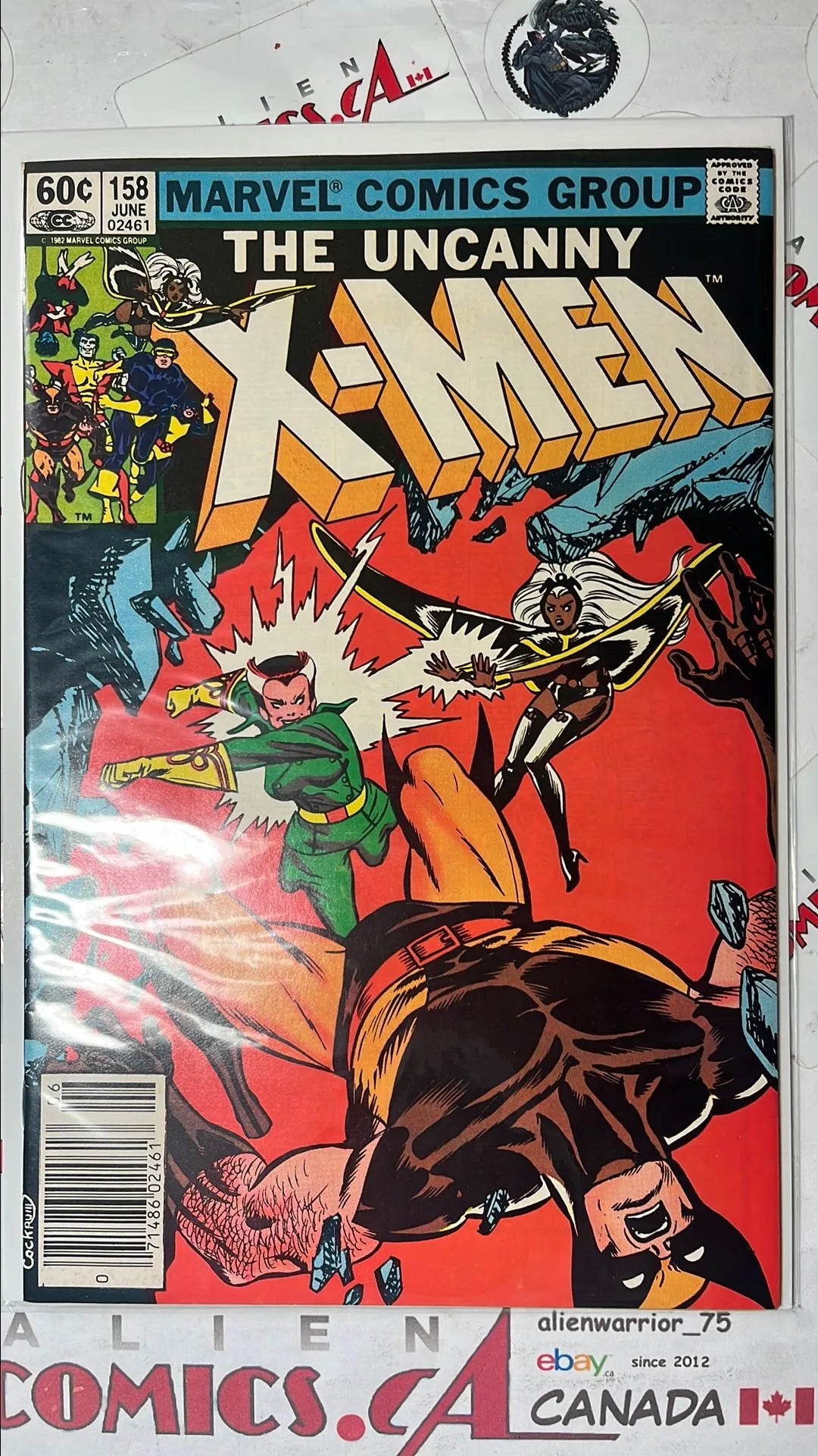 Uncanny X-men (#158 Newsstand Edition 2nd app. Rogue VF)