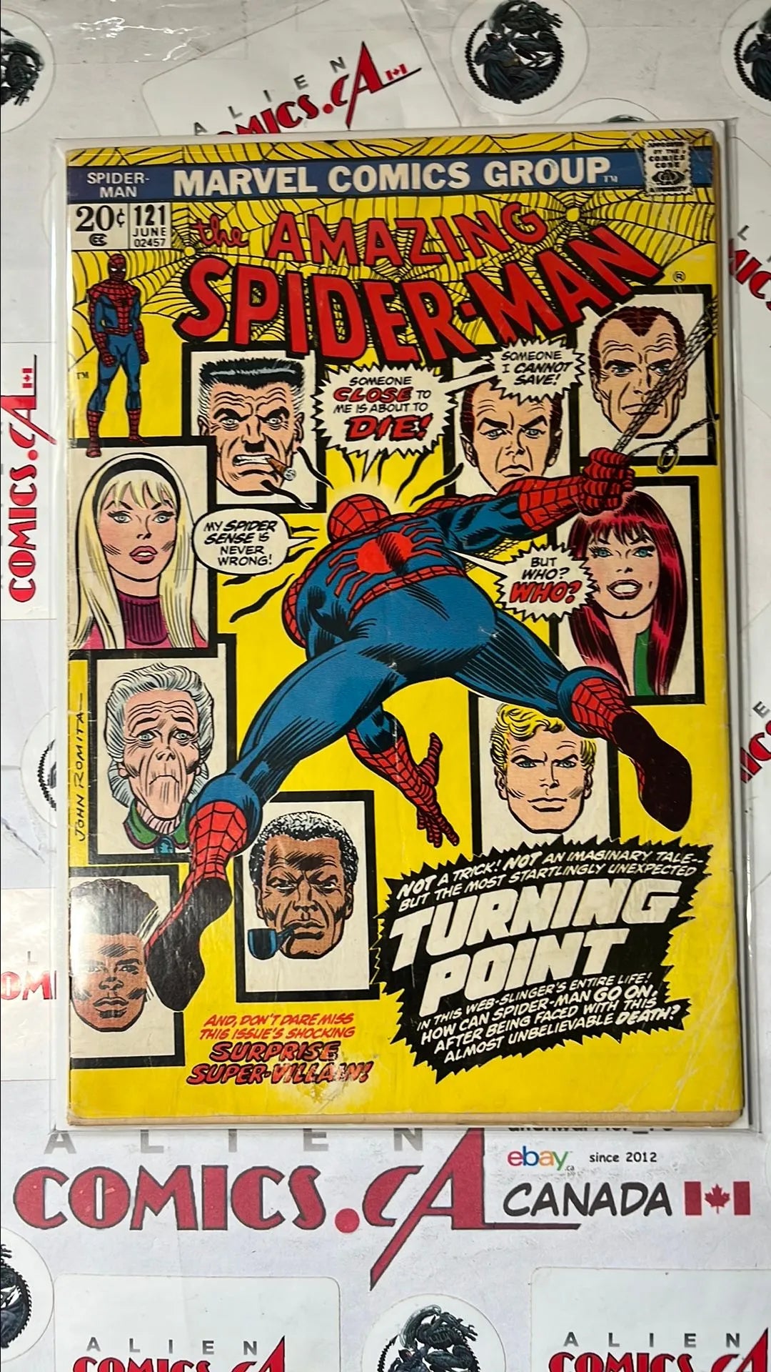Amazing Spider-man (#121 20¢ Cover Price Death of Gwen Stacy VG/FN)