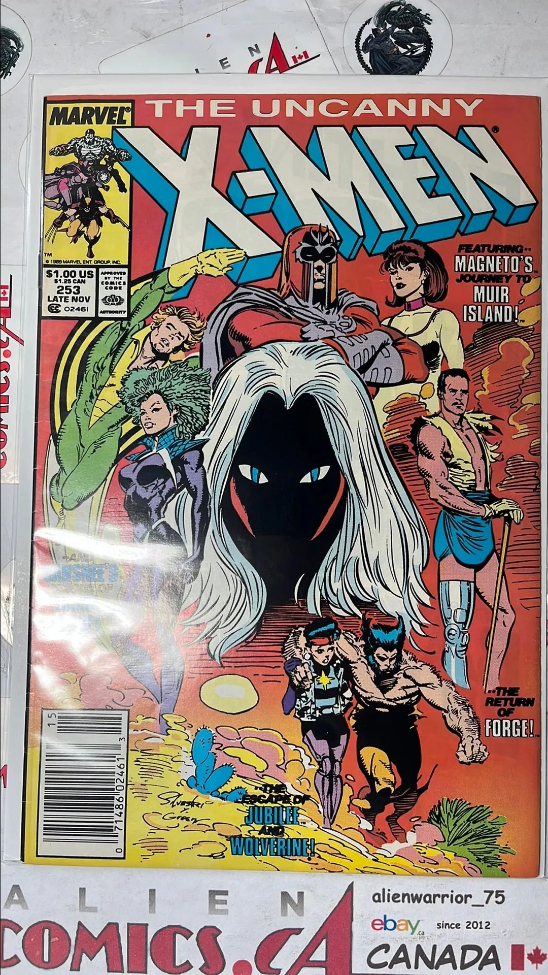 Uncanny X-men (#253 Newsstand Edition Storm reverses her age to a younger girl VF)