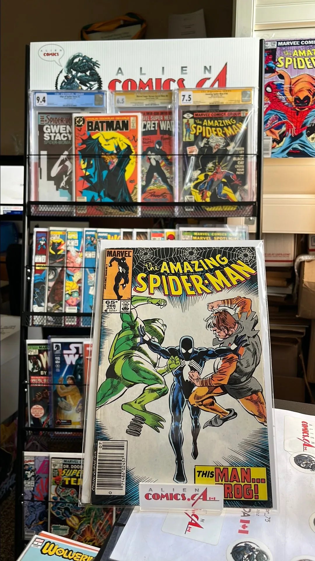 Amazing Spider-man (#266 Newsstand Edition 1st app. The Misfits Frog-man vs. The Toad VG+)