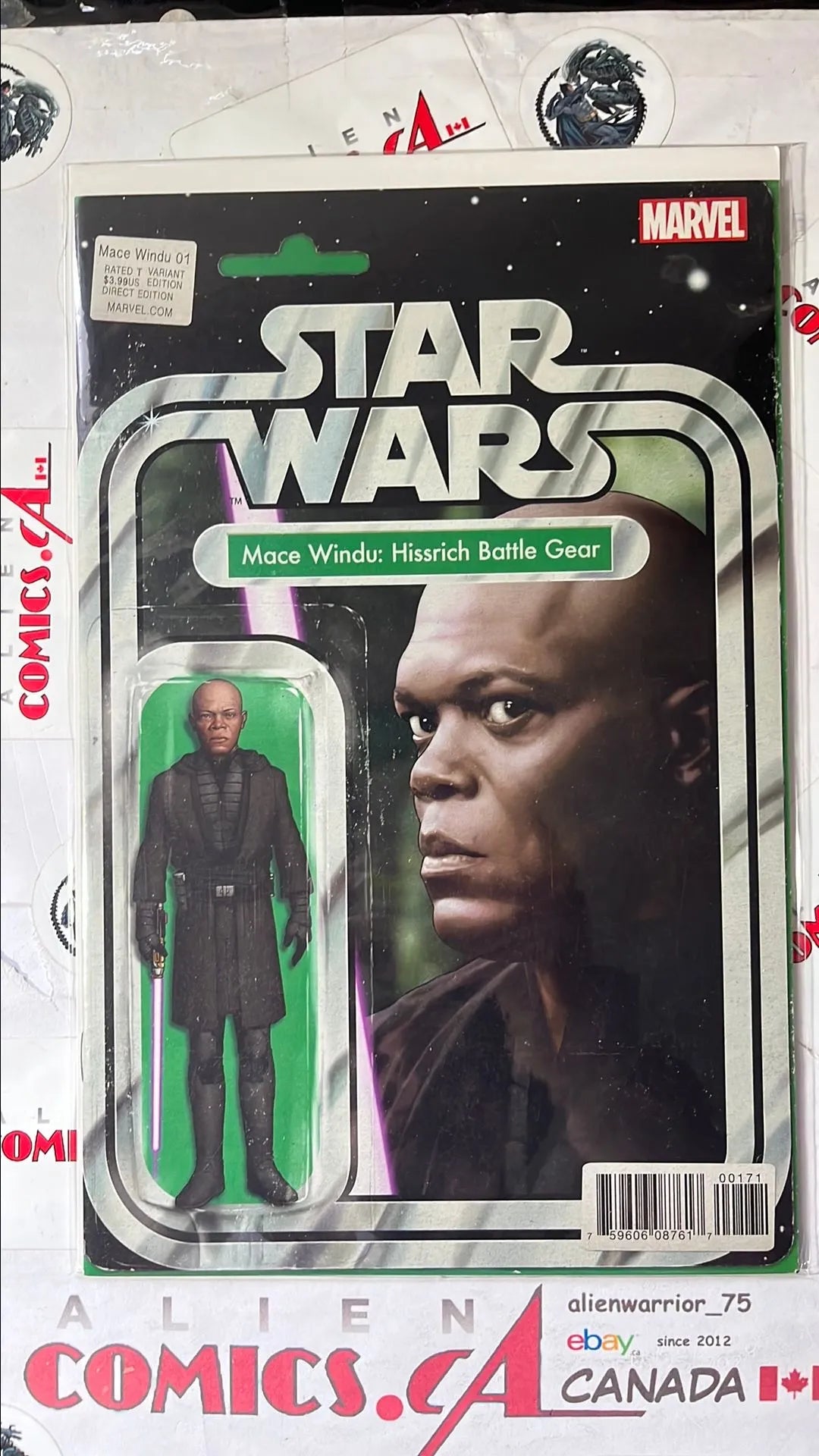 Mace Windu (Action Figure Variant #1 Mace Windu Hissrich Battle Gear HTF NM)