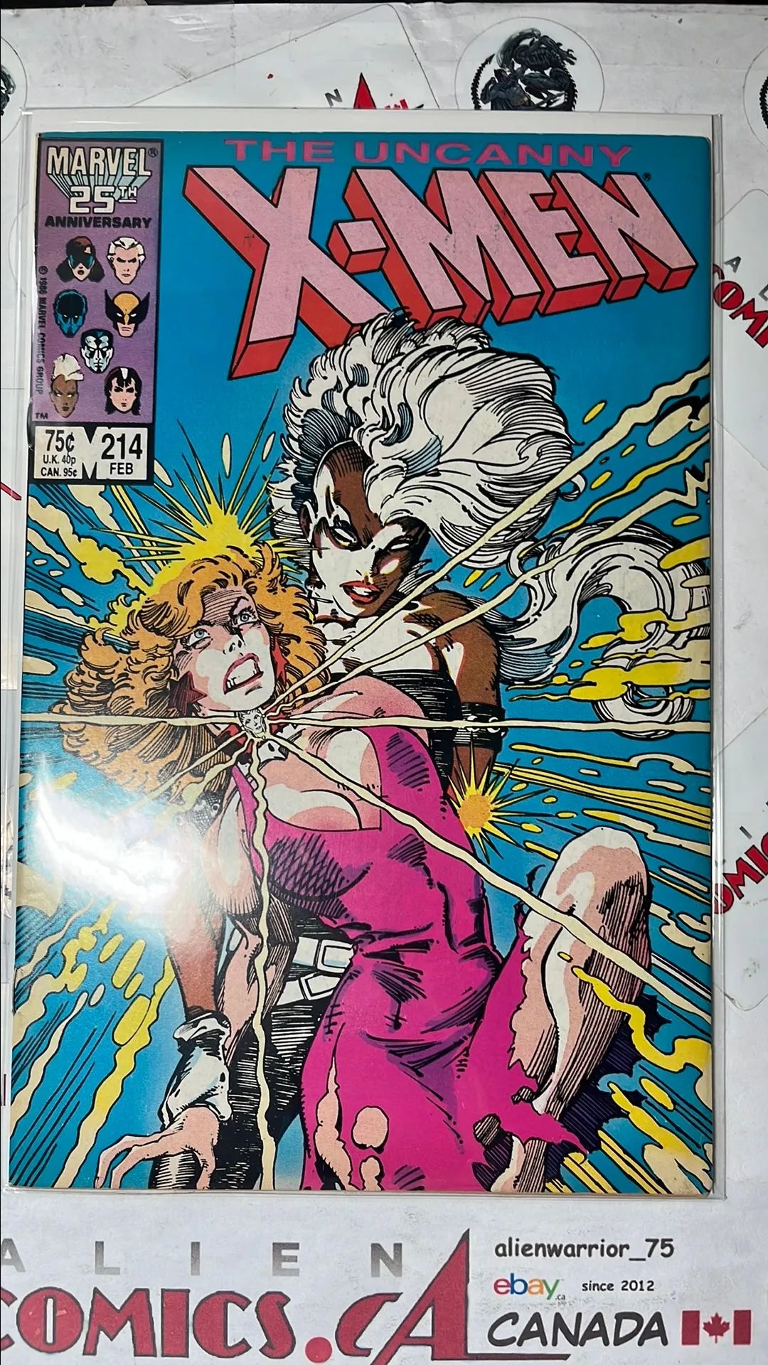 Uncanny X-men (#214 Direct Edition Storm cover Dazzler joins the X-Men NM)