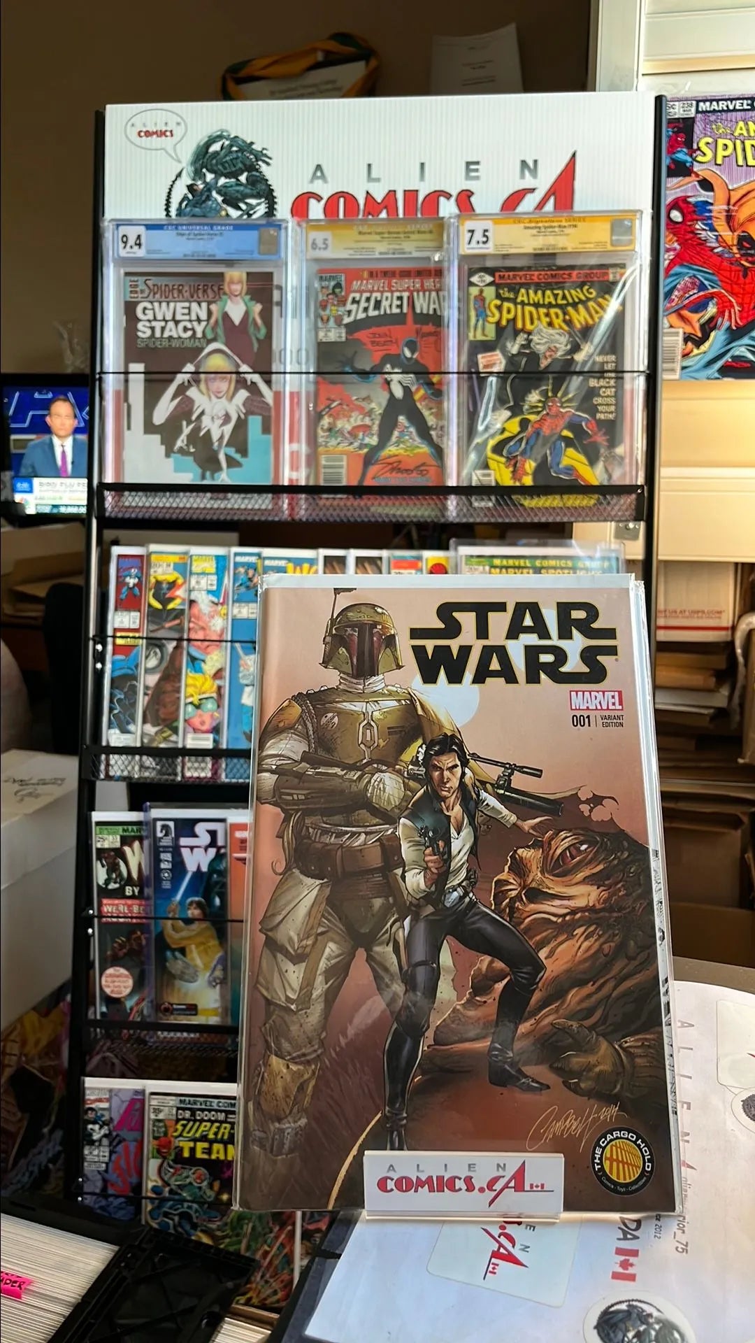 Star Wars (#1C Marvel 2015 Cargo Hold Boba Fett Variant NM)