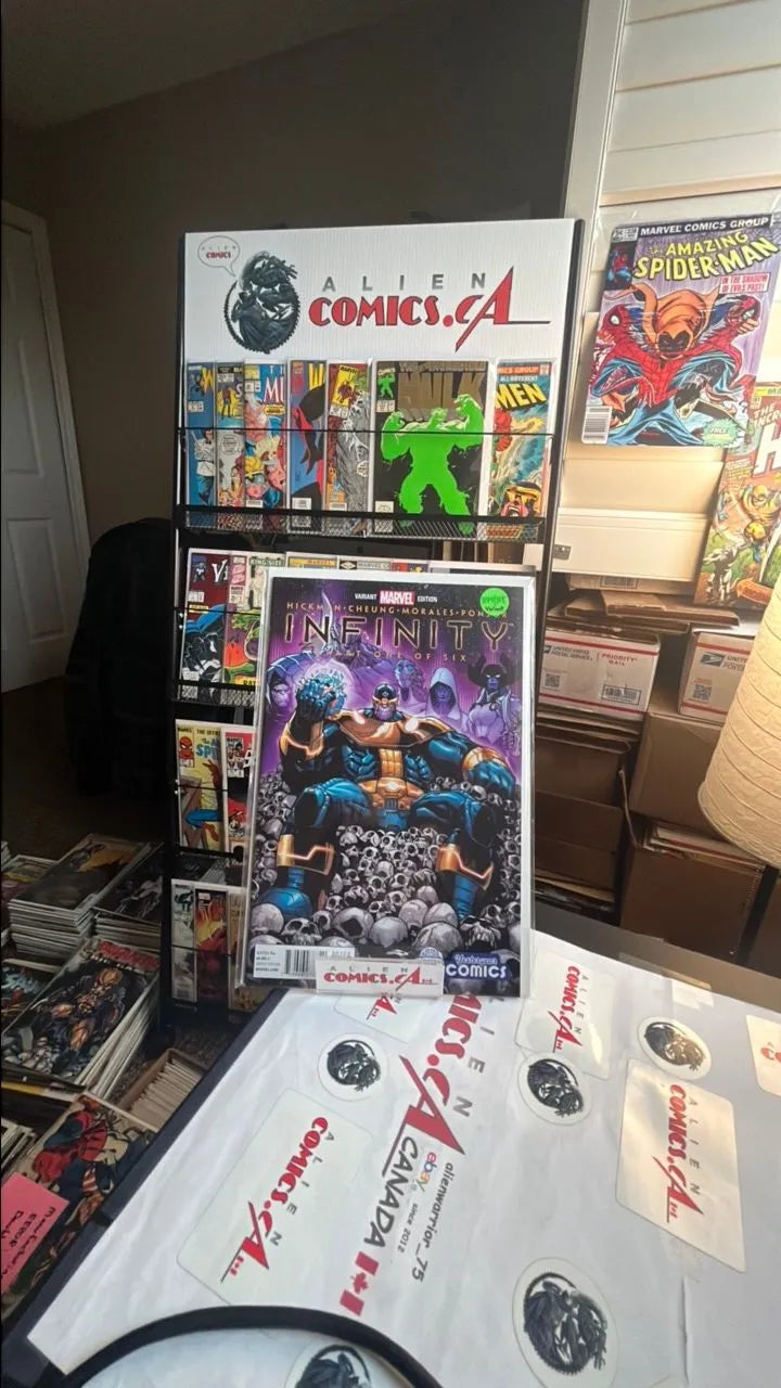 Infinity (#1R Humberto Ramos Thanos on Throne Yesteryear Comics Exclusive Variant NM)